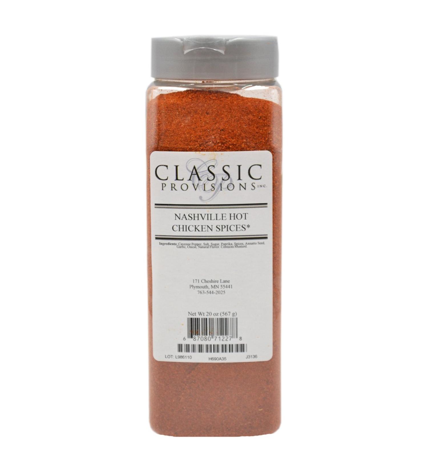 Classic Provisions Spices, Nashville Hot Chicken Spice, 20 Ounce