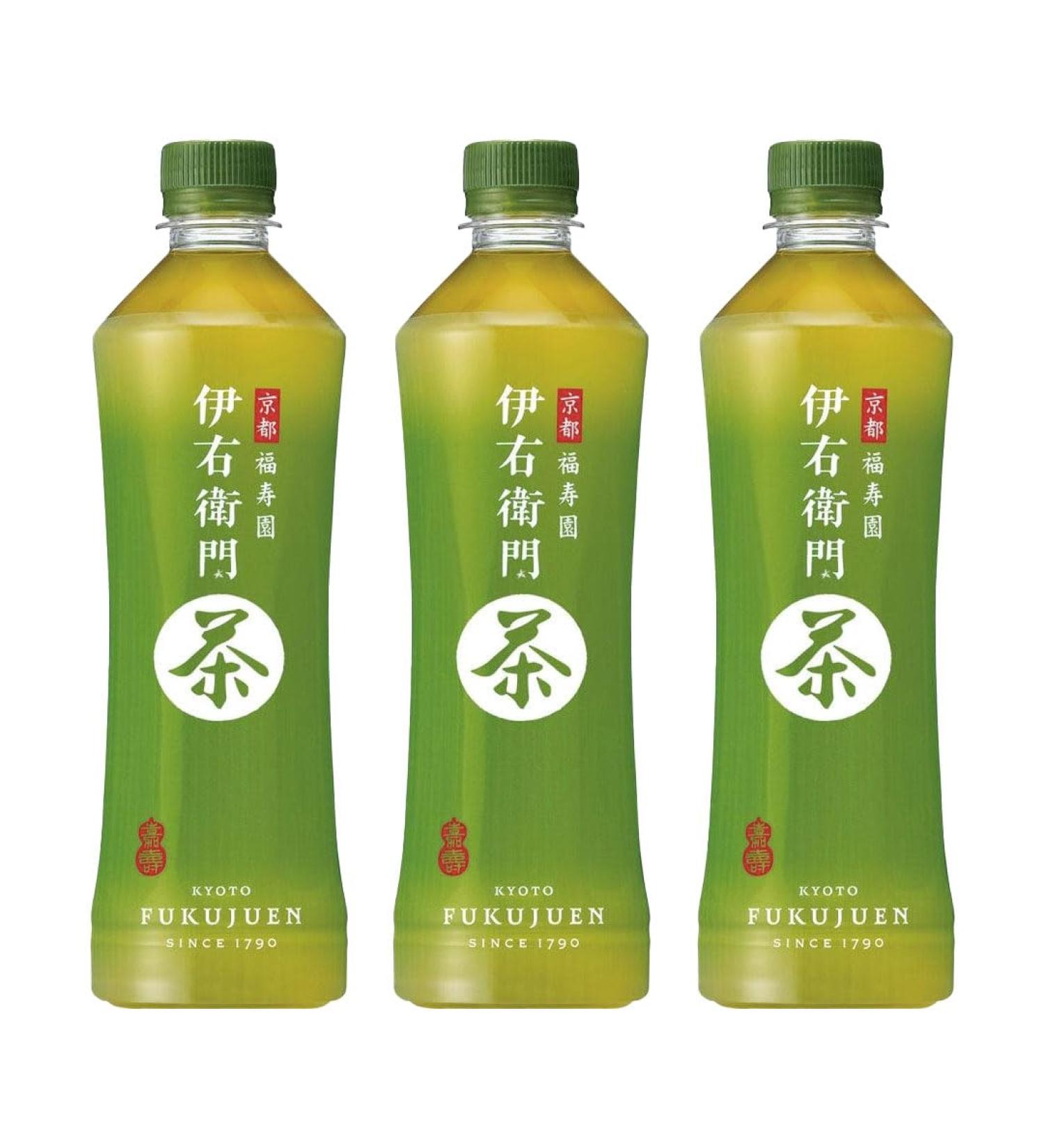 Suntory Iyemon Ryokucha Green Tea 525ml (3 Bottle) - Buy Online on GoSupps.com