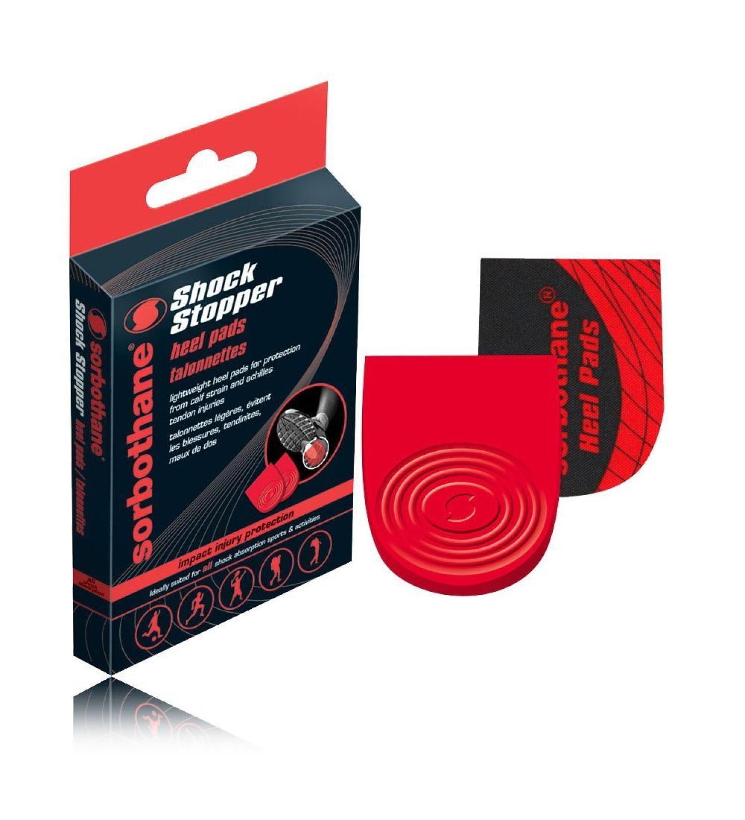 Sorbothane Shock Stopper Heel Pad - Red - Size 8-13 | Reduce Impact & Discomfort - Buy Online on GoSupps.com