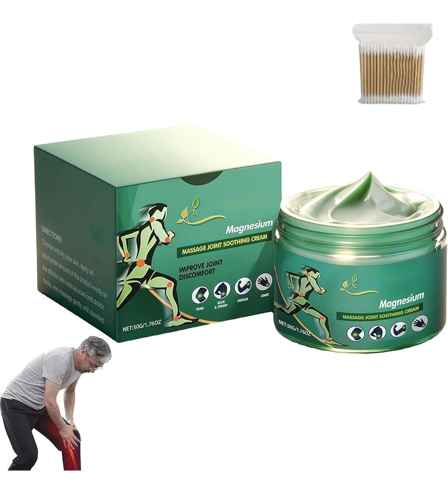 Advanced magnesium massage cream for pain relief gel for joints professional magnesium creams for back neck and hands 1 Piece - Buy Online on GoSupps.com