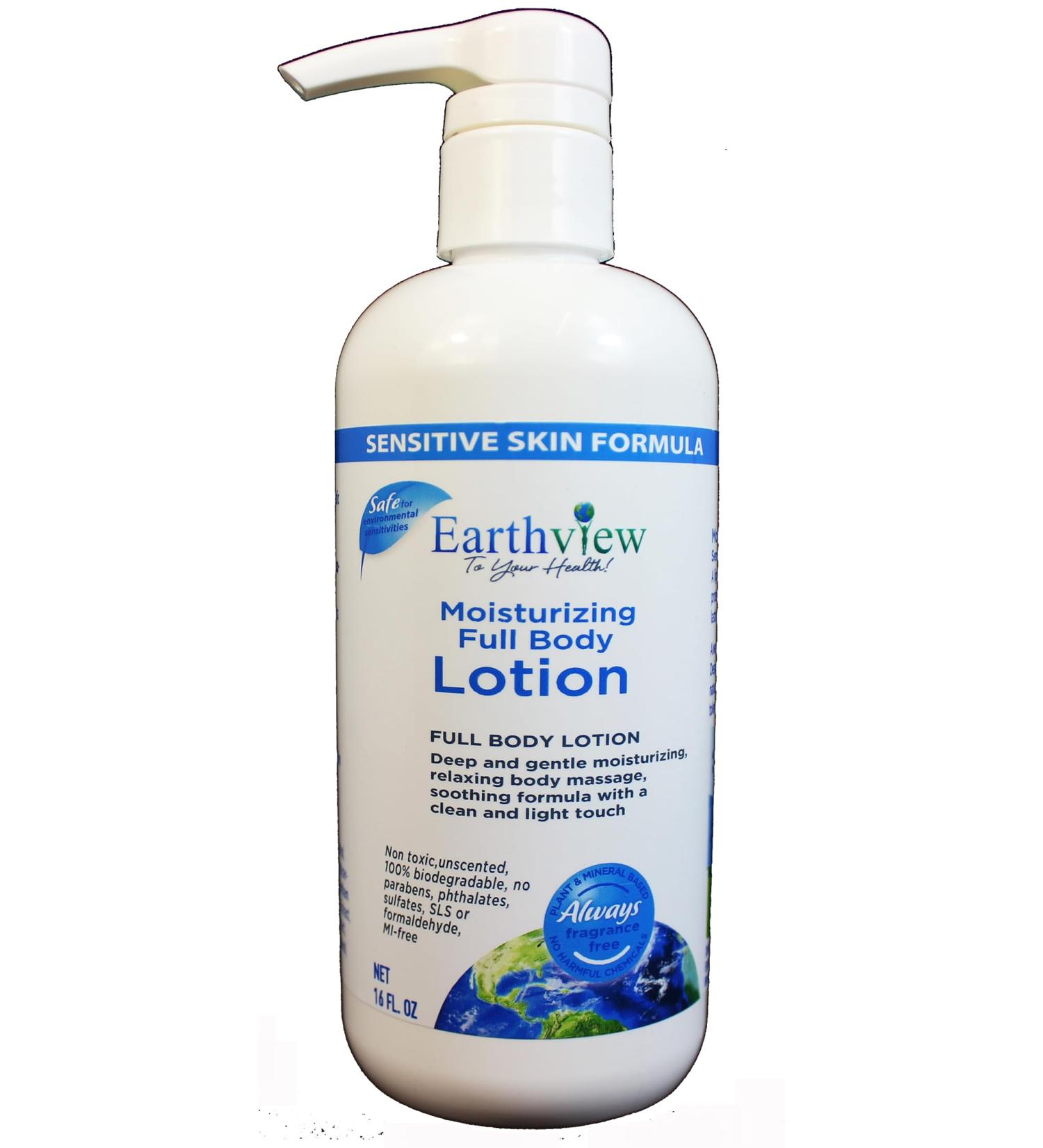 Earthview Lotion Fragrance Free Lotion 16 oz Rich Luxurious- Designed for Environmental Sensitivities (MCS EI MI) - Buy Online on GoSupps.com