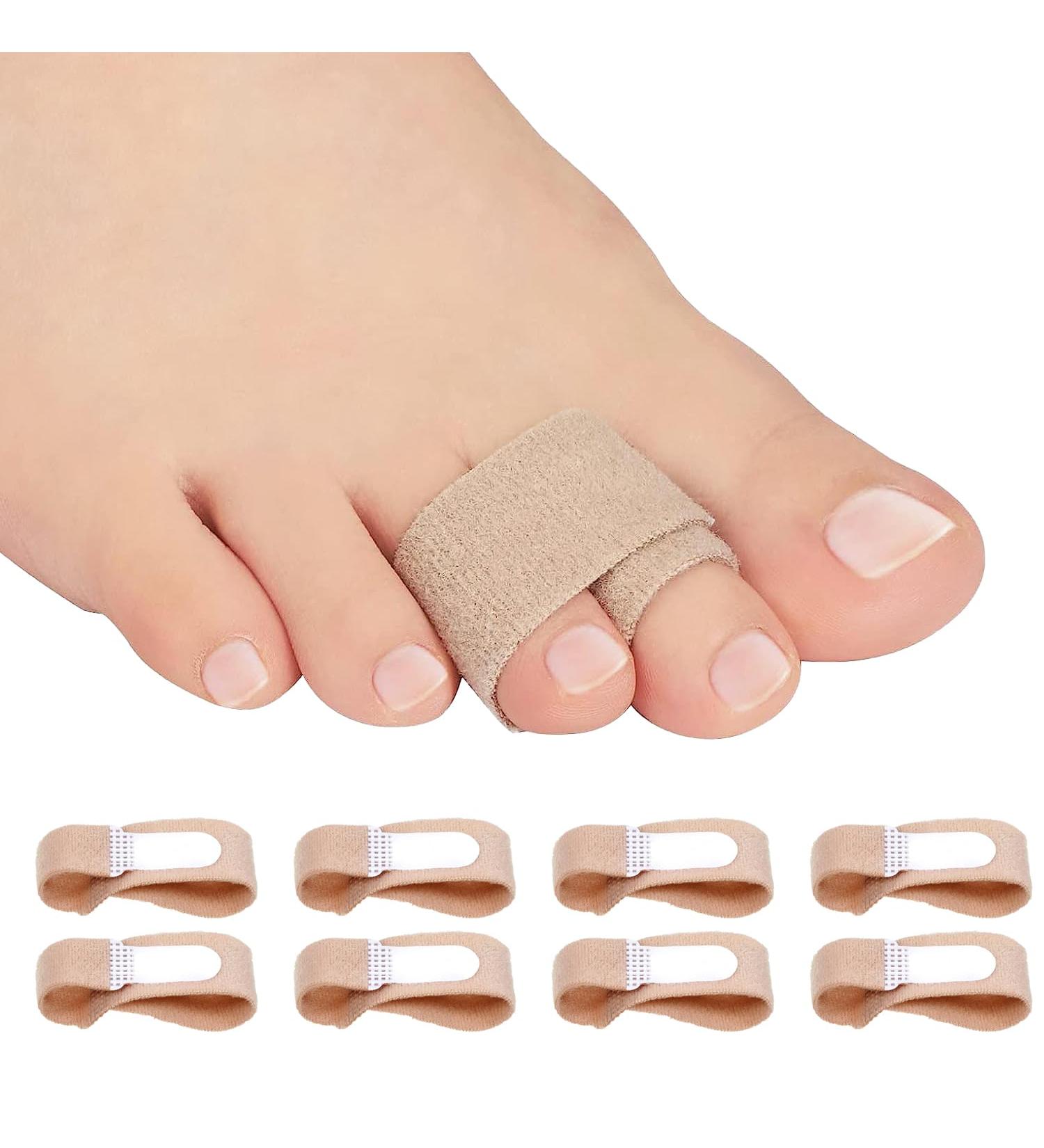 8-Piece Toe Protection & Hammer Toe Correction Bandages | Fix Crooked & Broken Toes - Buy Online on GoSupps.com