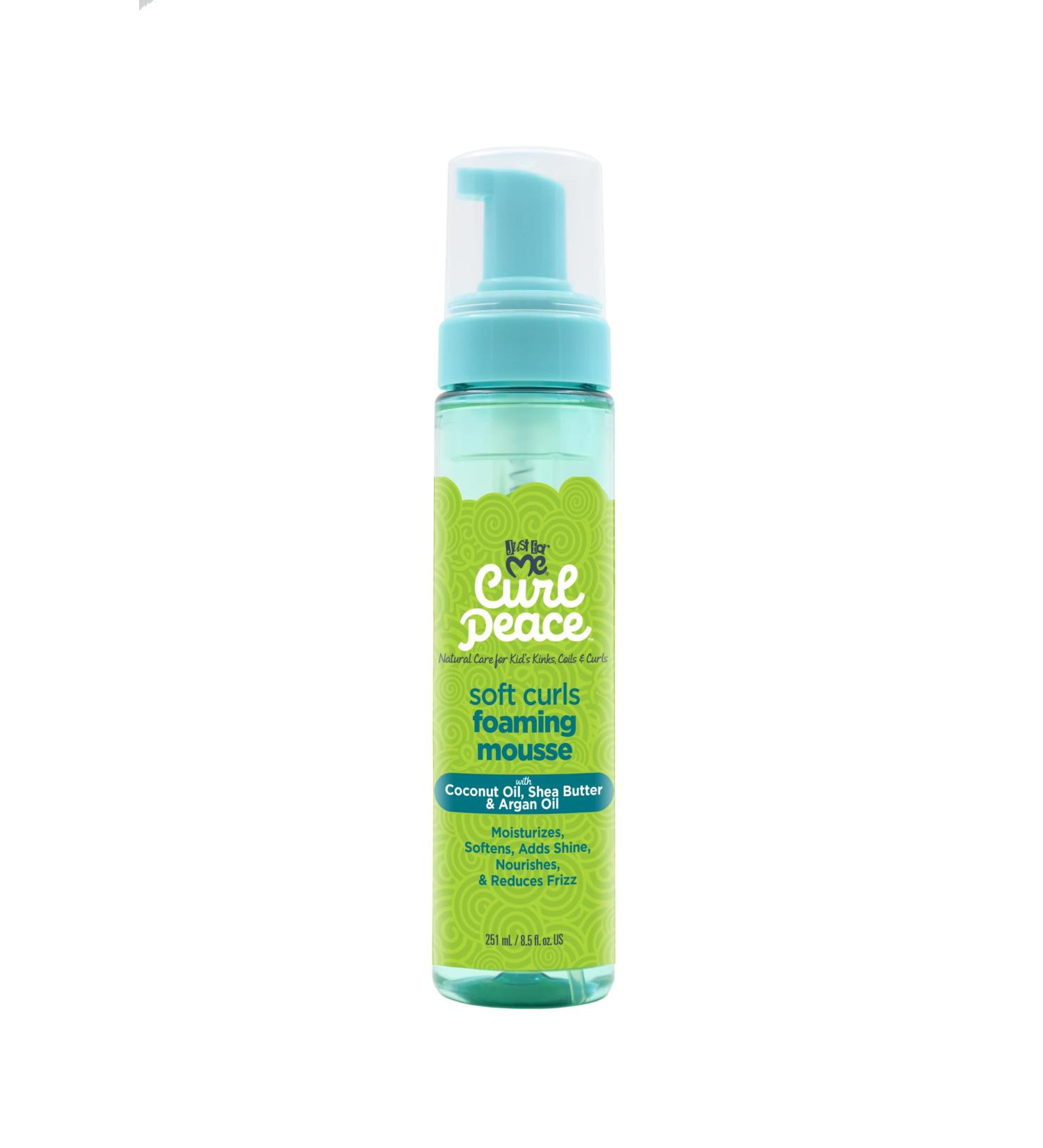 Just For Me Curl Peace Soft Curls Foaming Mousse 8.5 oz - Defined Curls with Natural Hold - Buy Online on GoSupps.com