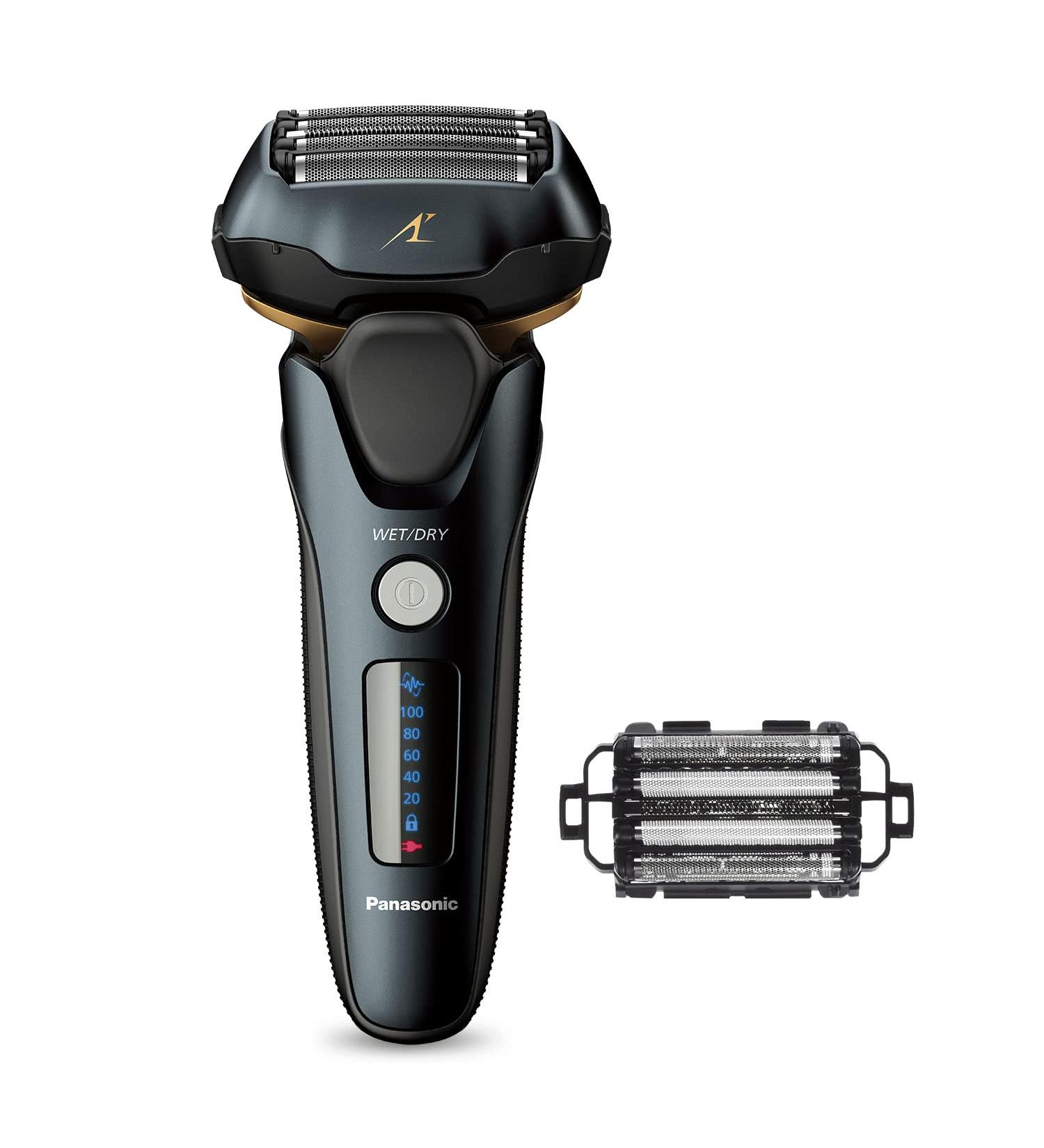 Panasonic Arc5 Electric Razor ES-LV67-K + WES9173P Foil | 5-Blade Wet Dry Shaver with Intelligent Sensor & 16D Pivot Head - International Shipping Available - Buy Online on GoSupps.com