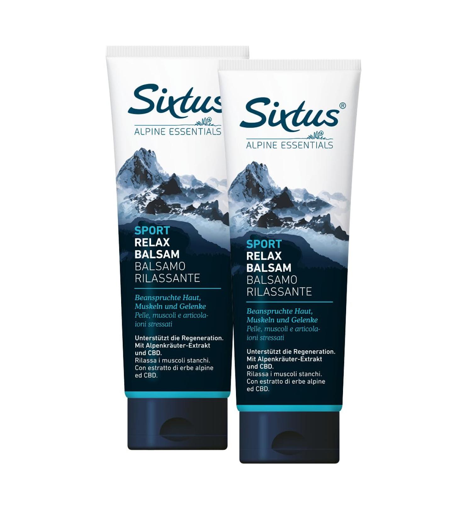 Sixtus Lot de 2 baumes de relaxation de sport - 250 ml 250 g (Lot de 2)