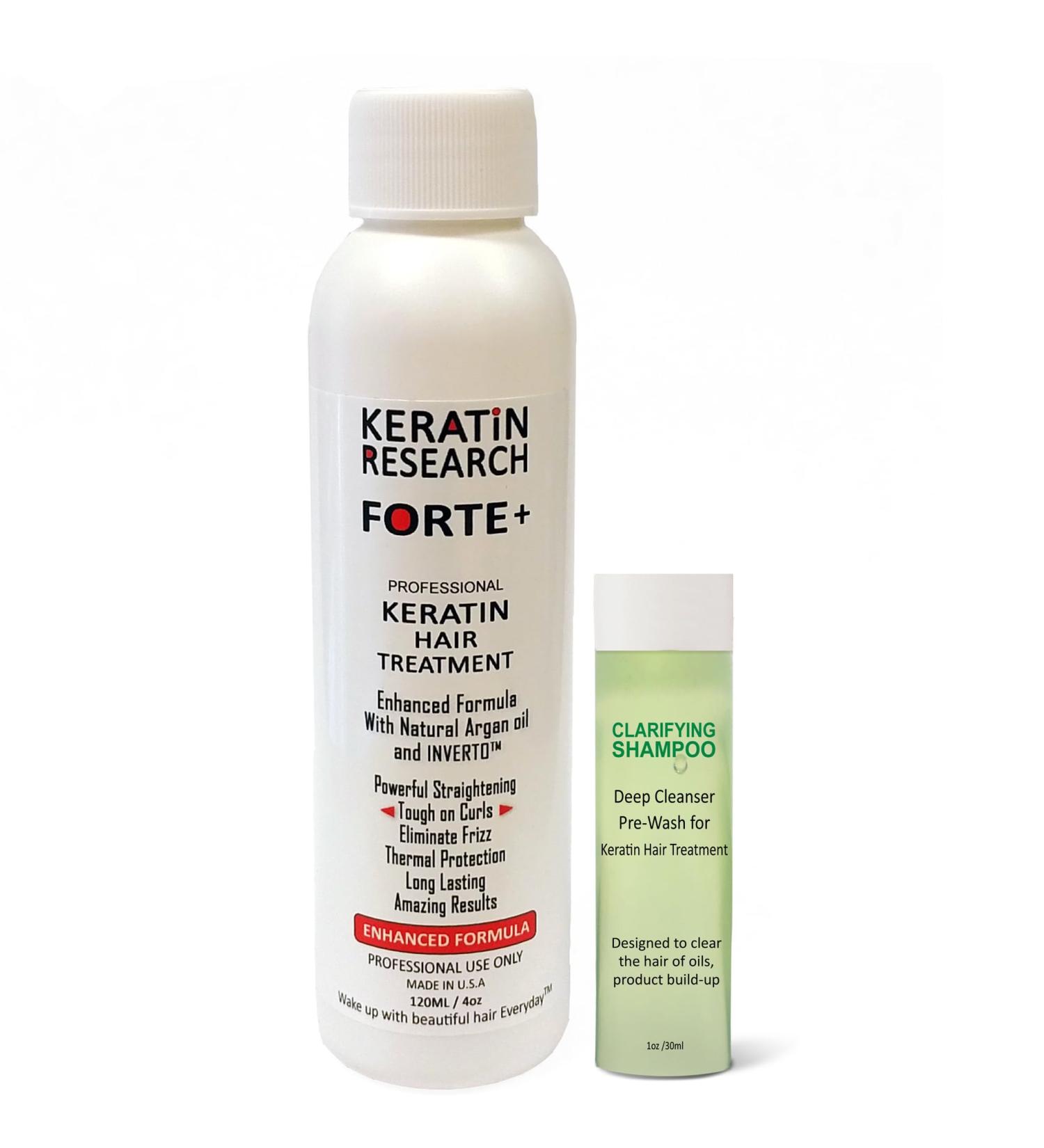Keratin Forte Brazilian Keratin Hair Blowout Treatment Extra Strength Forte Keratina Para Alisar El Pelo (120ML KIT)