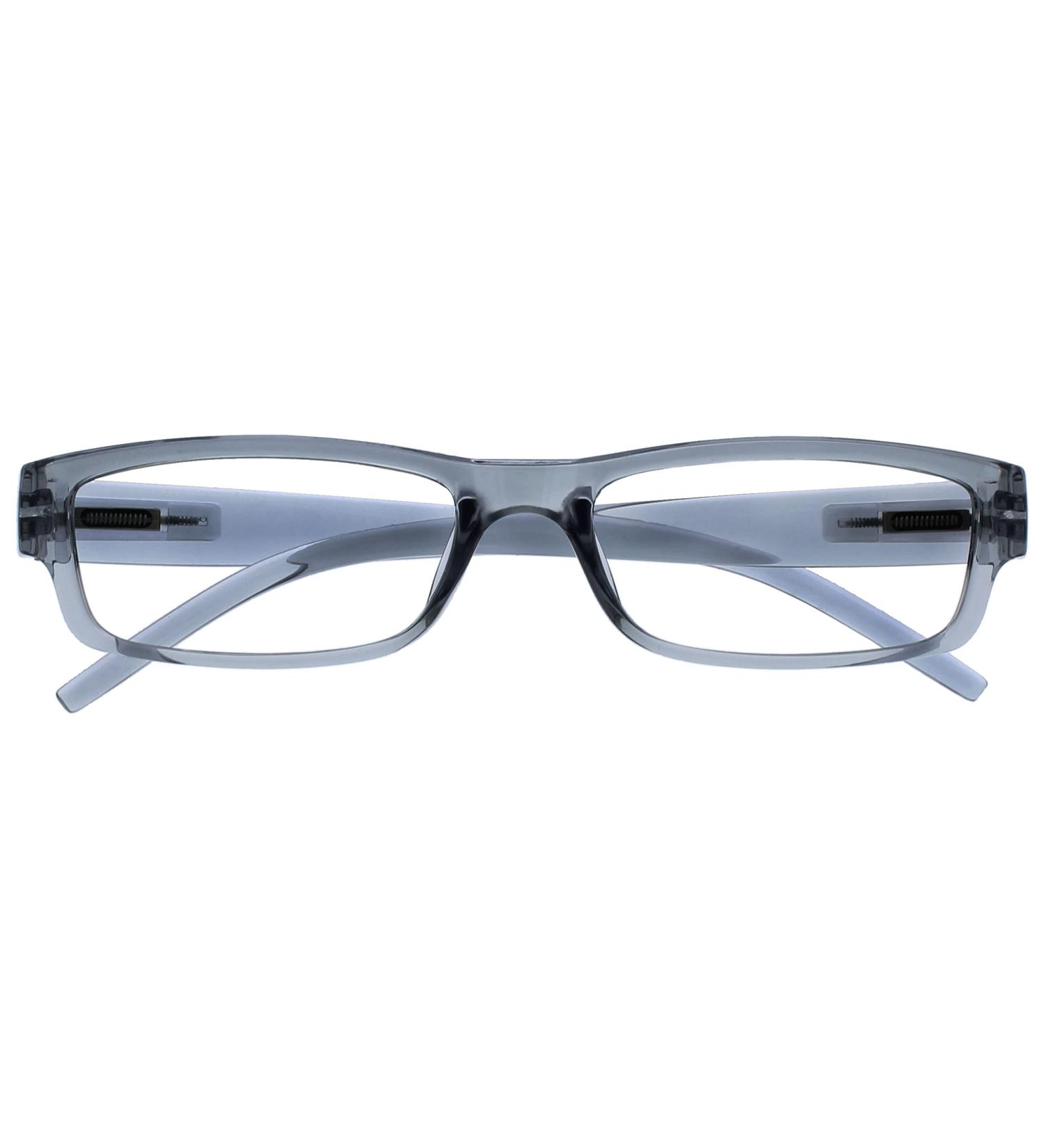 Grey Lightweight Comfortable Reading Glasses +3.00 Magnification by The Reading Glasses Company - Buy Online on GoSupps.com
