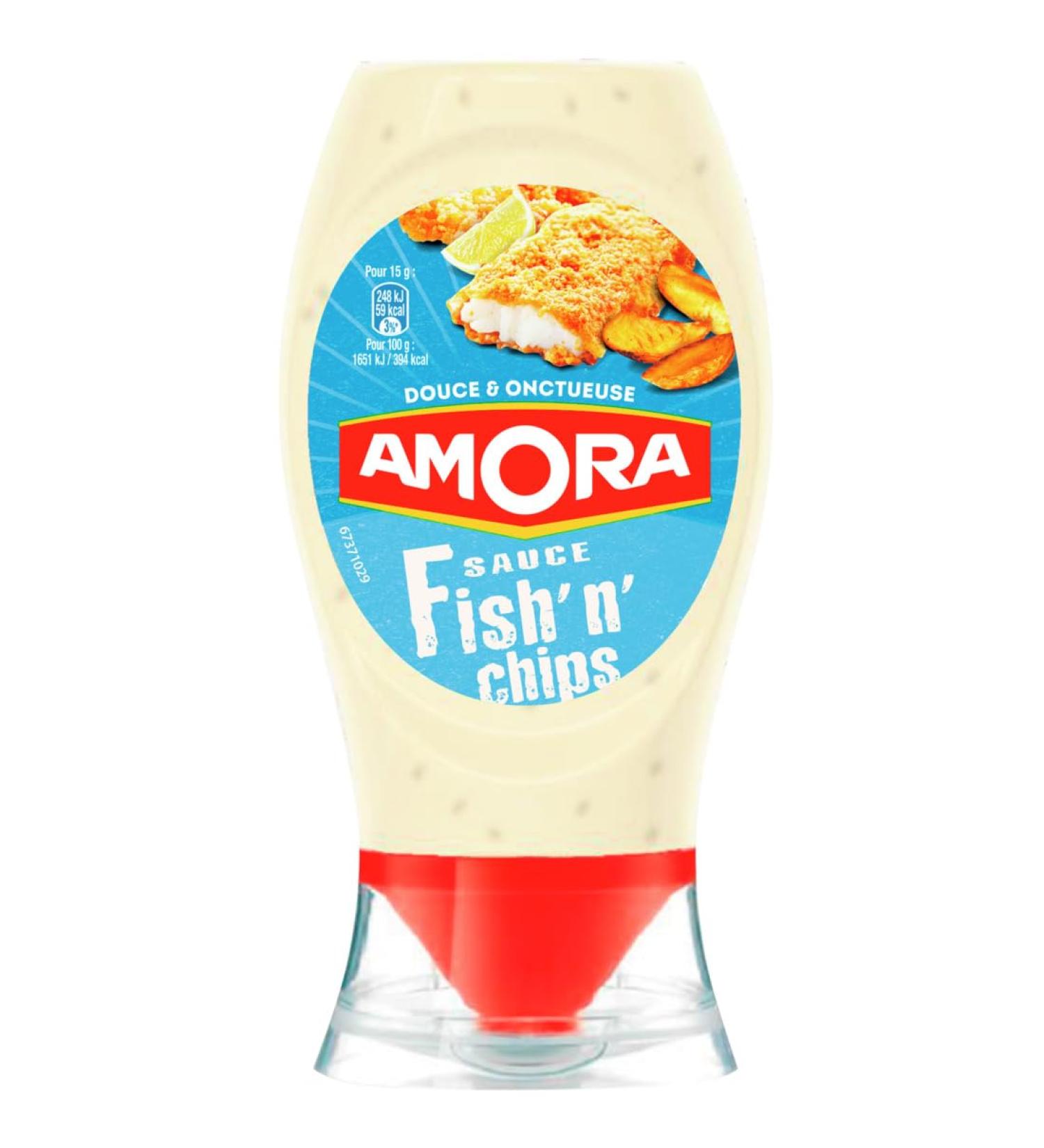 Amora Fish'n'Chips Sauce 251g - Pack of 8 - Buy Online on GoSupps.com