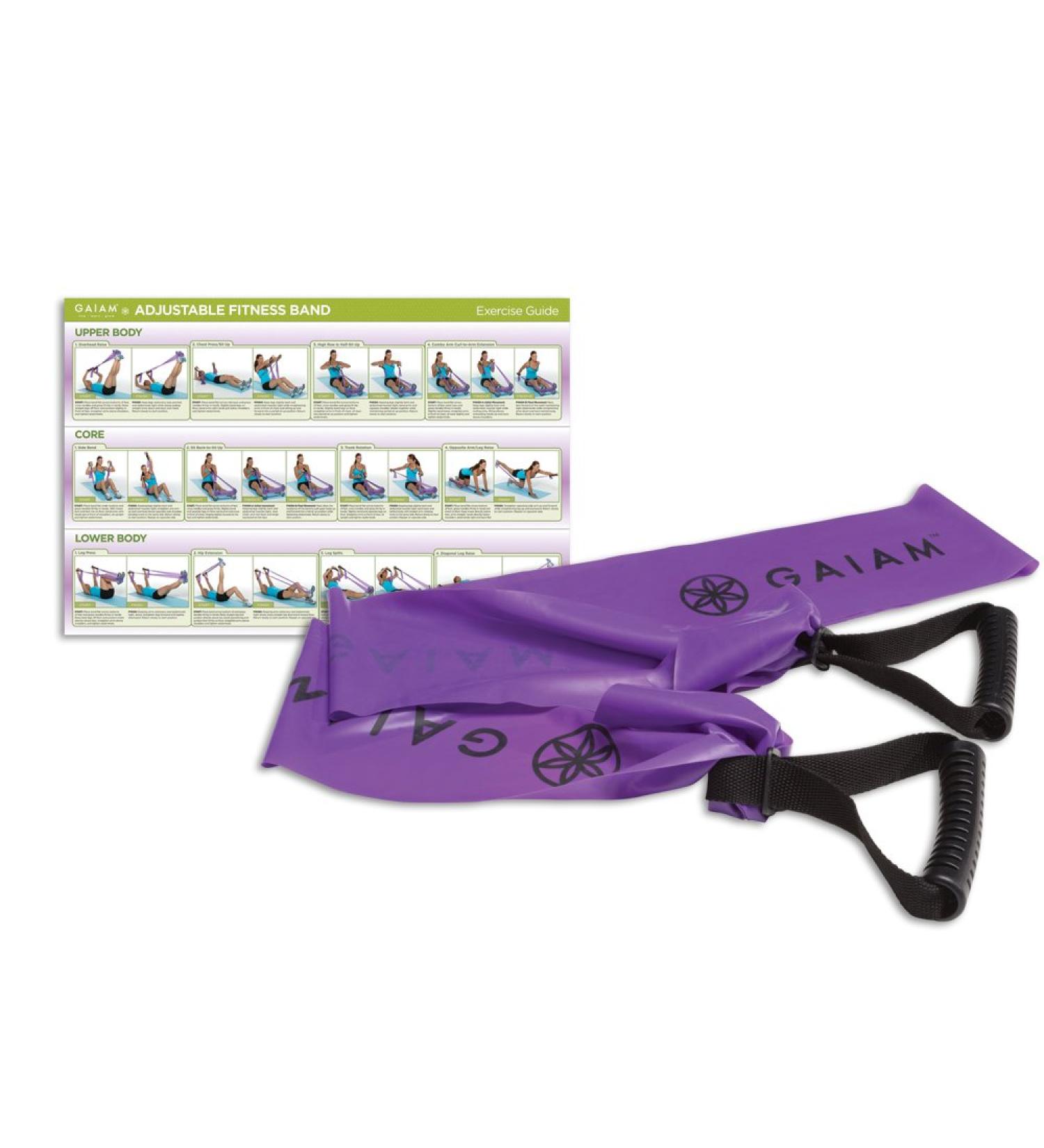 Gaiam Adjustable Fitness Band - Premium Quality Resistance Bands for Home Workouts - Shop Internationally for Fitness Gear - Buy Online on GoSupps.com