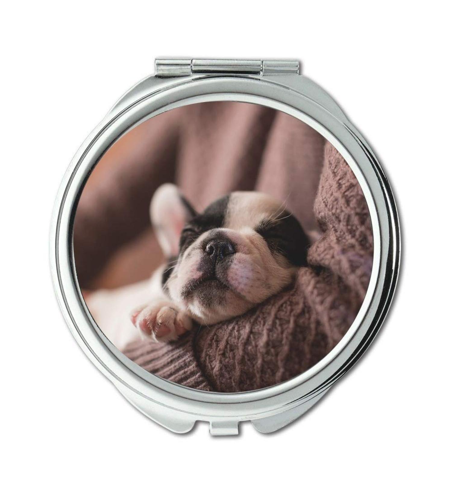 YENDOSTEEN Mirror Travel Mirror Adorable Animal Canine Cute Dog Pet Puppy Sleep pocket mirror portable mirror - Buy Online on GoSupps.com