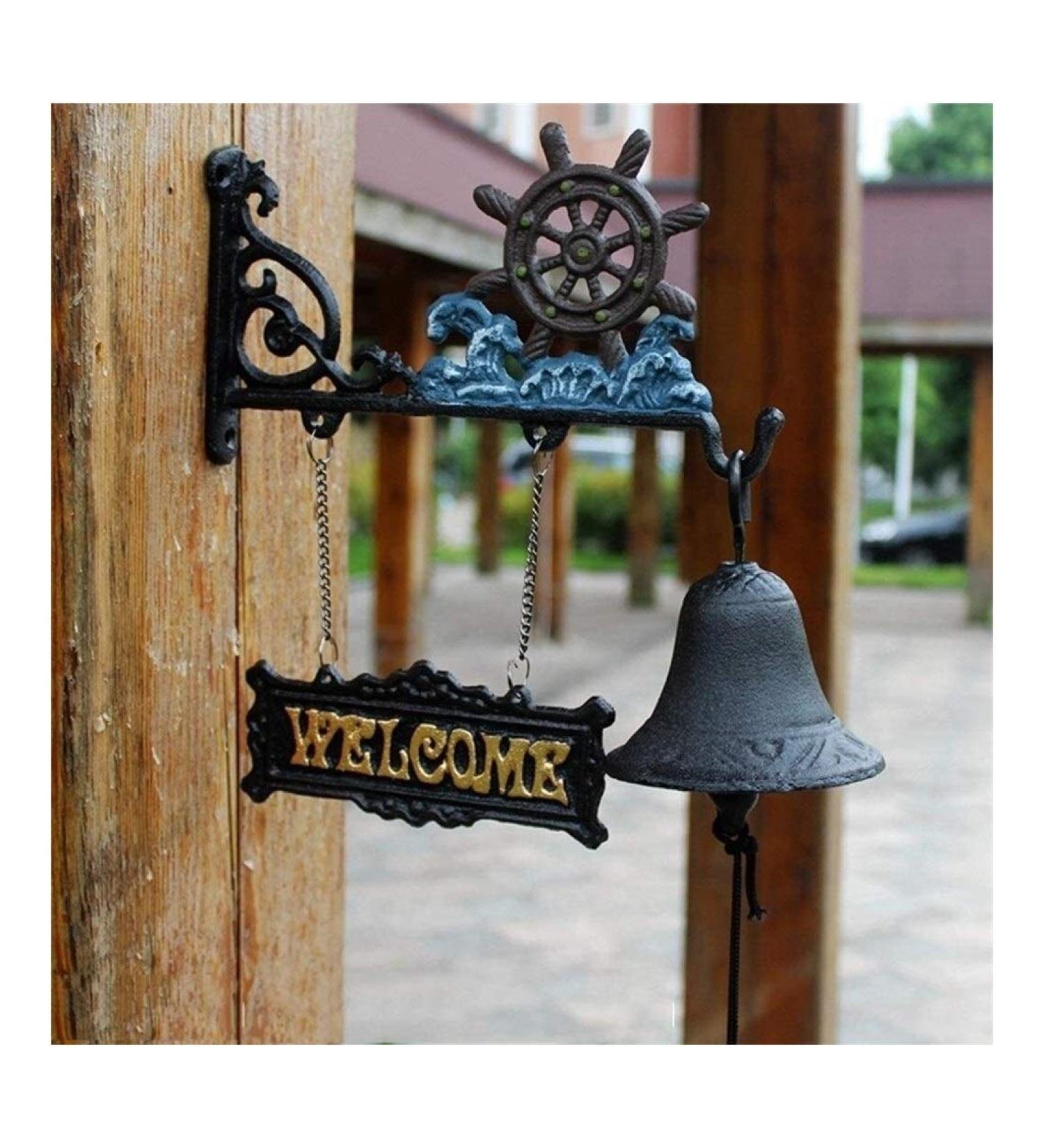 Antique Decor Bell Doorbell Design Doorbell Birds Rudder Crane Doorbell Retro Welcome Double-Sided Listing Doorbell Hand Bell 27x10x25cm Cast Iron Doorbell Cast Iron Door Bell - Buy Online on GoSupps.com