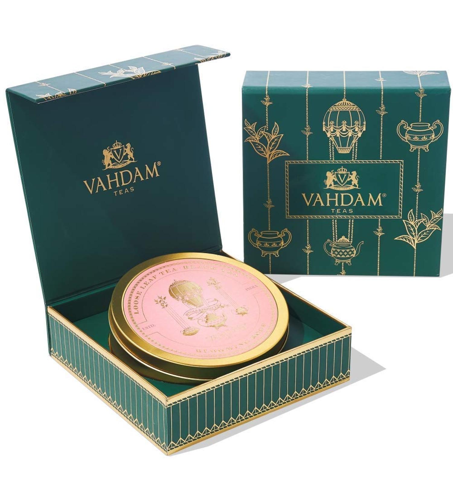 VAHDAM Private Black Tea Reserve - Unique Tin Gift Set | Luxury Tea Gift Set - Blooming Rose Black Tea Gift Set | Gifts For Women & Men | Premium Assortiment Th  - Buy Online on GoSupps.com