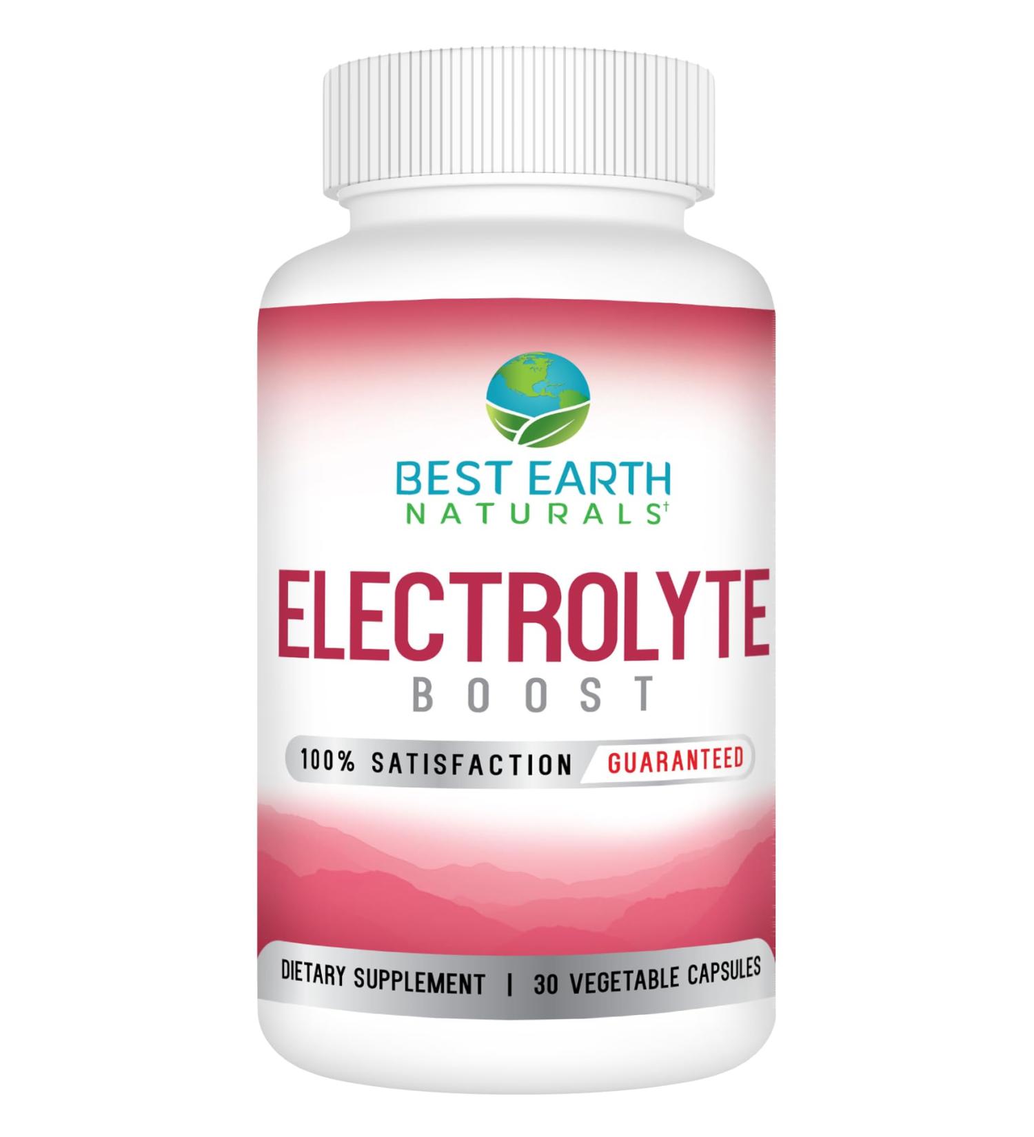 Buy Best Earth Naturals Electrolyte Support Supplement - Vitamin D Calcium Magnesium & More - 30 Capsules for Optimal Electrolyte Balance - Buy Online on GoSupps.com