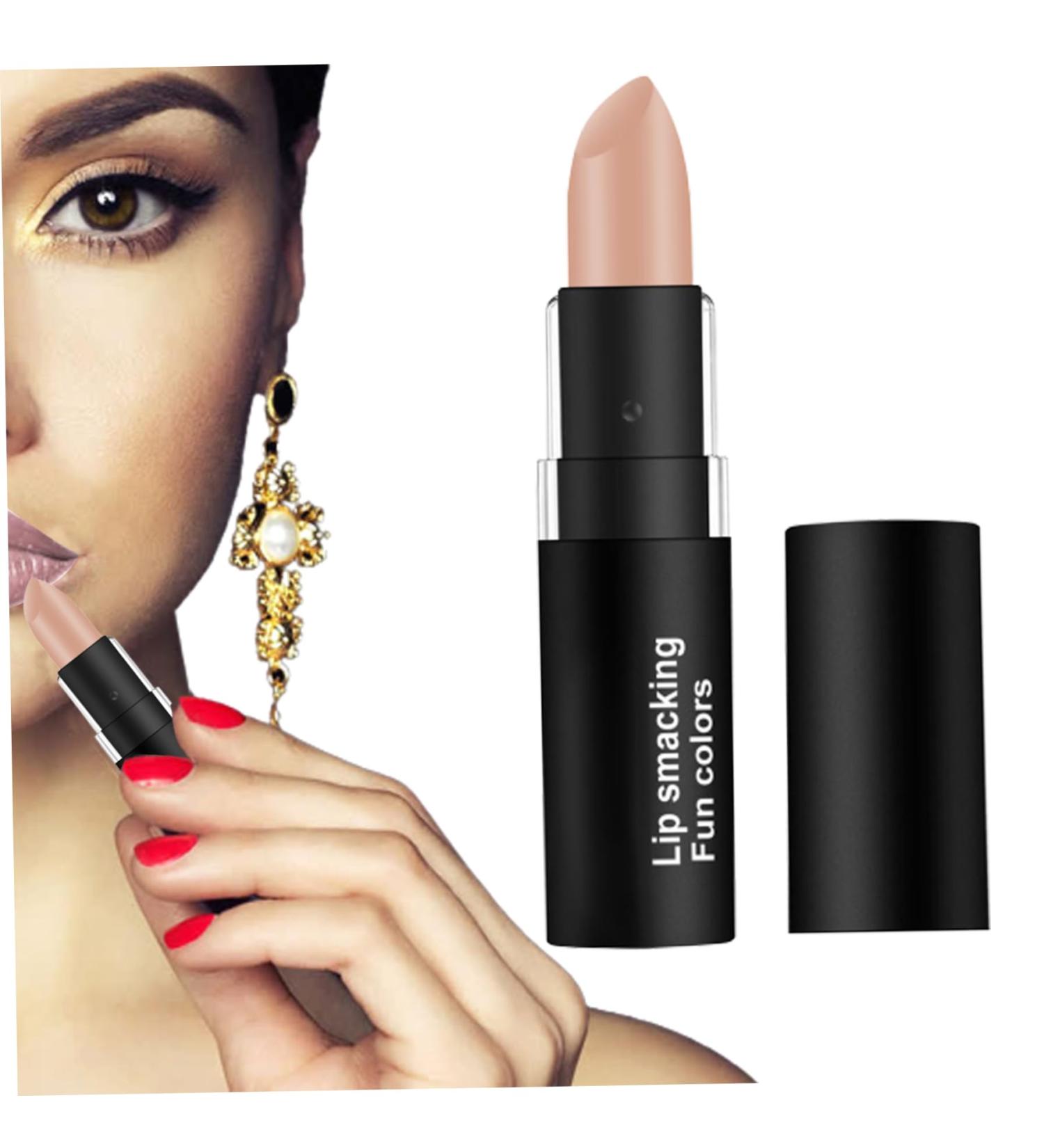 Velvet lipstick matte waterresistant longlasting velvet lipstick 12 colors nonstick lipstick lip gloss for thematic makeup mud color brown mud - Buy Online on GoSupps.com