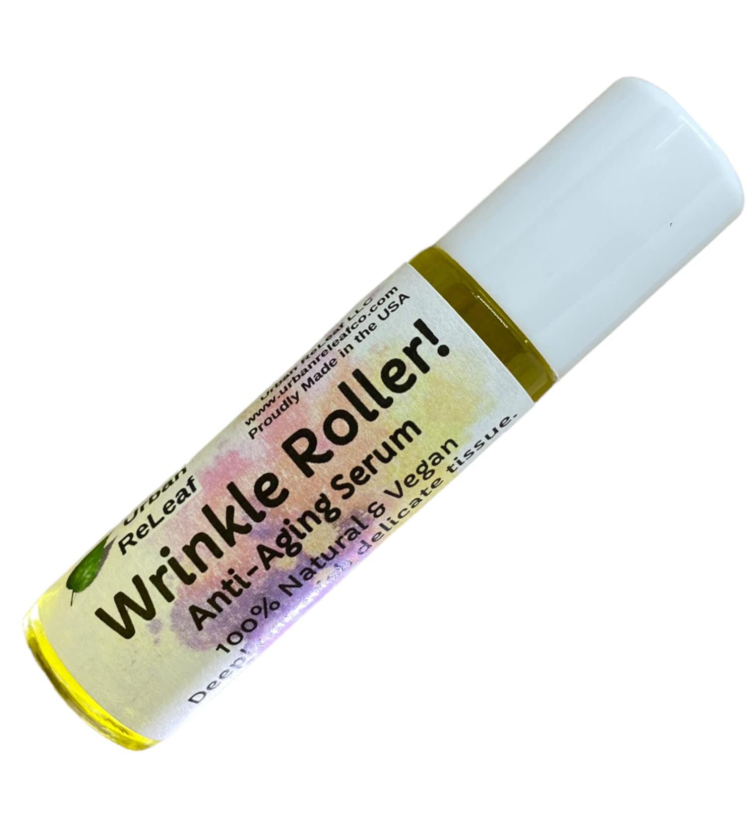 Buy Urban ReLeaf Natural Anti-Aging Serum | Wrinkle Roller with Hemp Seed & Rosehip Oil - Plump & Soothe Facial Skin - International Shipping Available - Buy Online on GoSupps.com