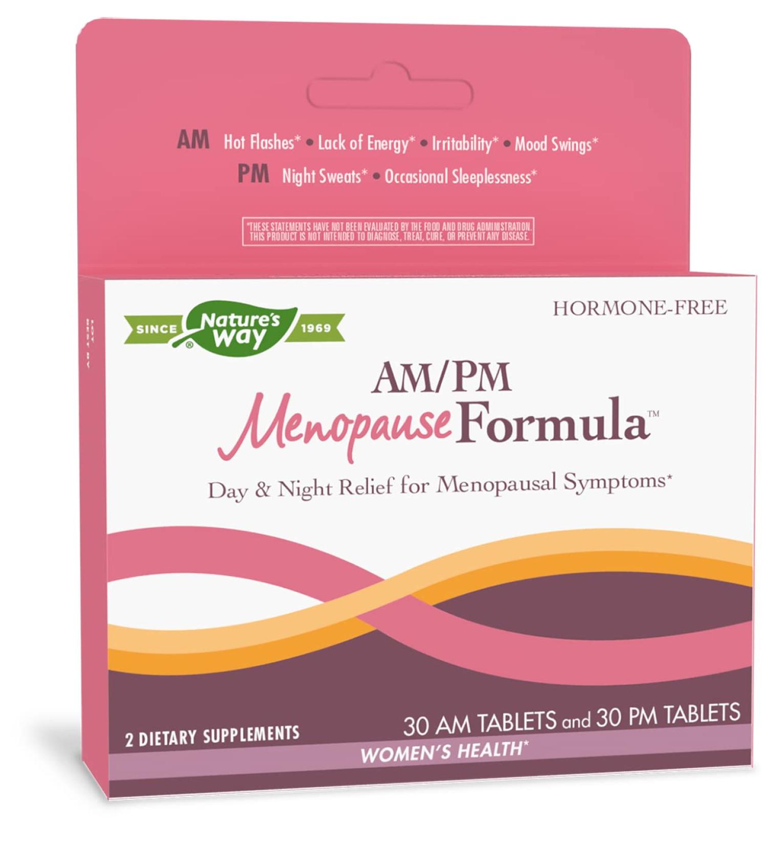 Nature's Way AM/PM Menopause Formula (60 Count) - Hormonal Balance Support - Buy Online on GoSupps.com