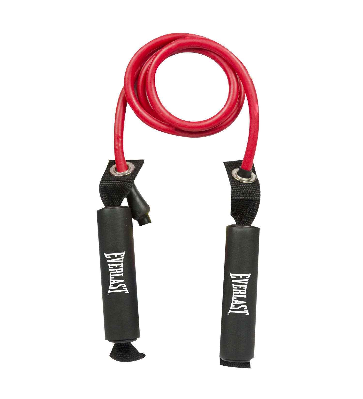 Everlast Medium Resistance Band - Durable Latex Tube with Padded Handles Ideal for Pilates Home Gym Fitness Weight Loss Full-Body Workouts Great Exercise Equipment for Home & Recovery - Buy Online on GoSupps.com
