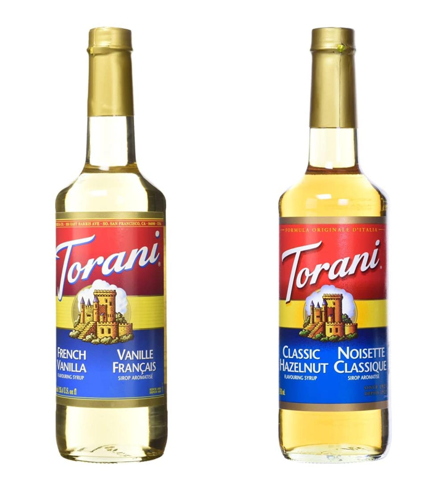 Torani French Vanilla Flavour Syrup 750ml & Hazelnut Classic Flavour Syrup 750 Milliliter French Vanilla Syrup 750.0 ml (Pack of 1) - Buy Online on GoSupps.com