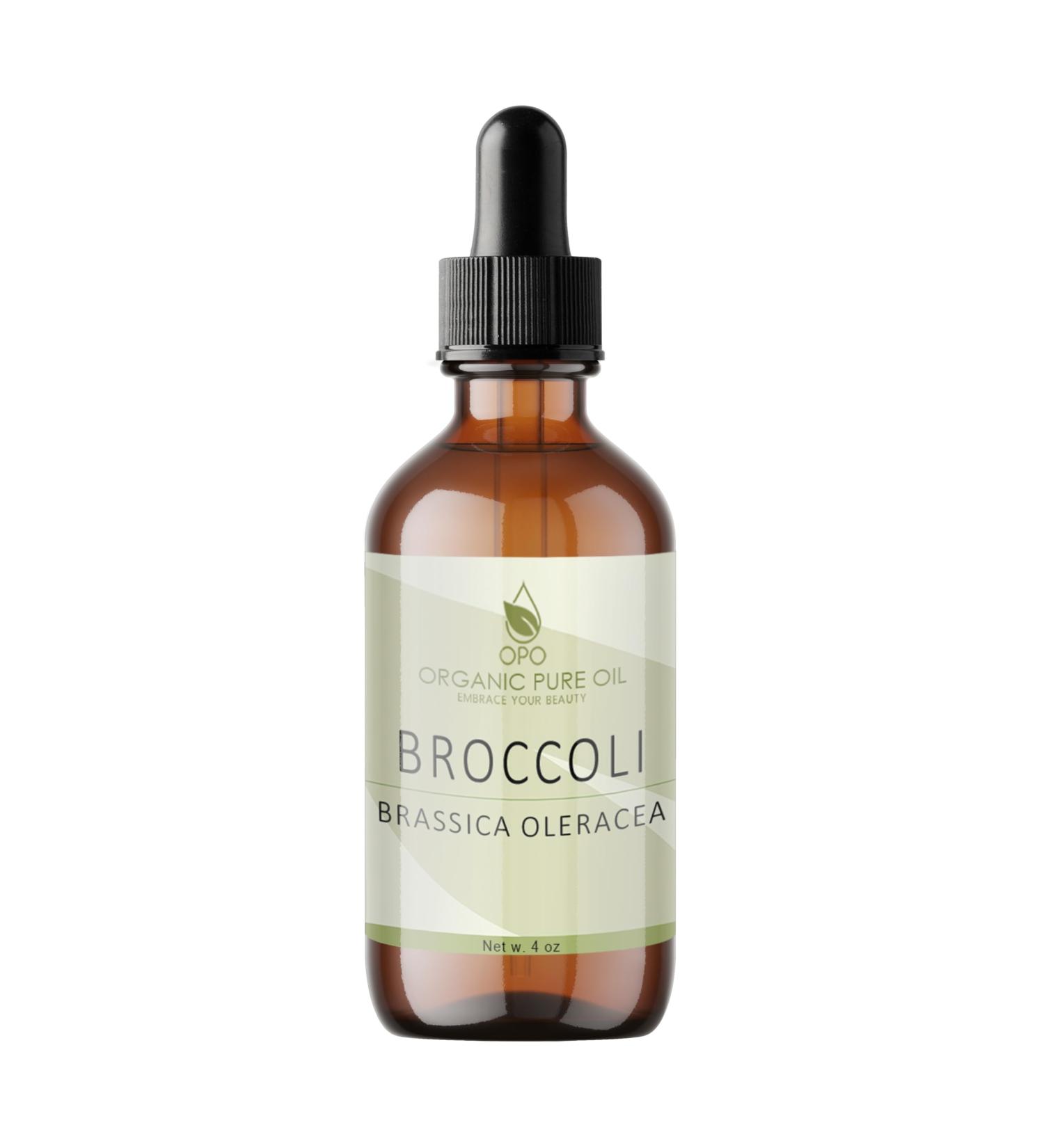 Buy 100% Pure Broccoli Seed Oil - 4 oz Cold Pressed Oil for Face Hair & Body - Hydrating & Nourishing Extra Virgin Carrier Oil - Buy Online on GoSupps.com