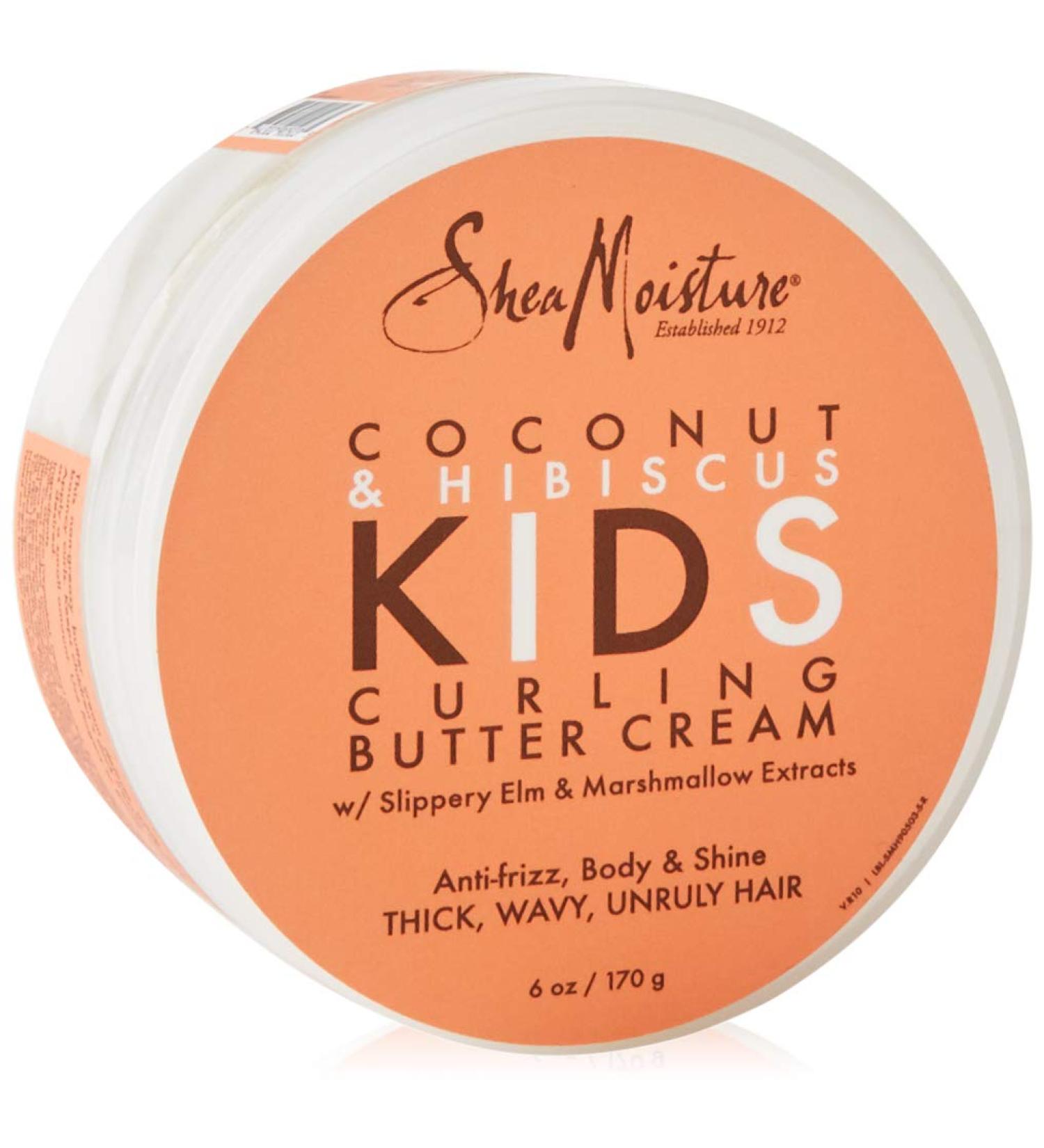 SheaMoisture Kids Curling Butter Cream - Coconut & Hibiscus 6 oz | Smooth & Define Curls - Buy Online on GoSupps.com