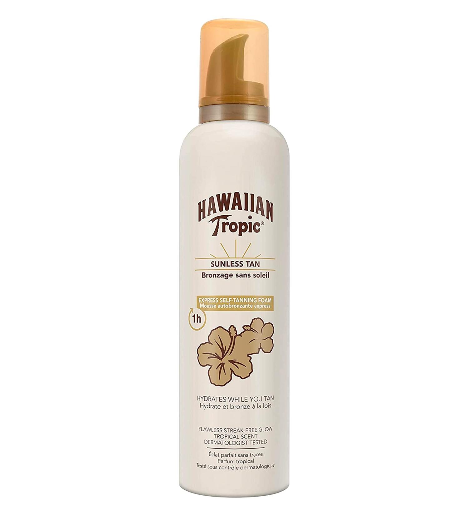 Hawaiian Tropic Self-Tanning Foam 1-Hour Express Tan 200 ml | Fast-Acting Natural Glow - Shop Internationally - Buy Online on GoSupps.com