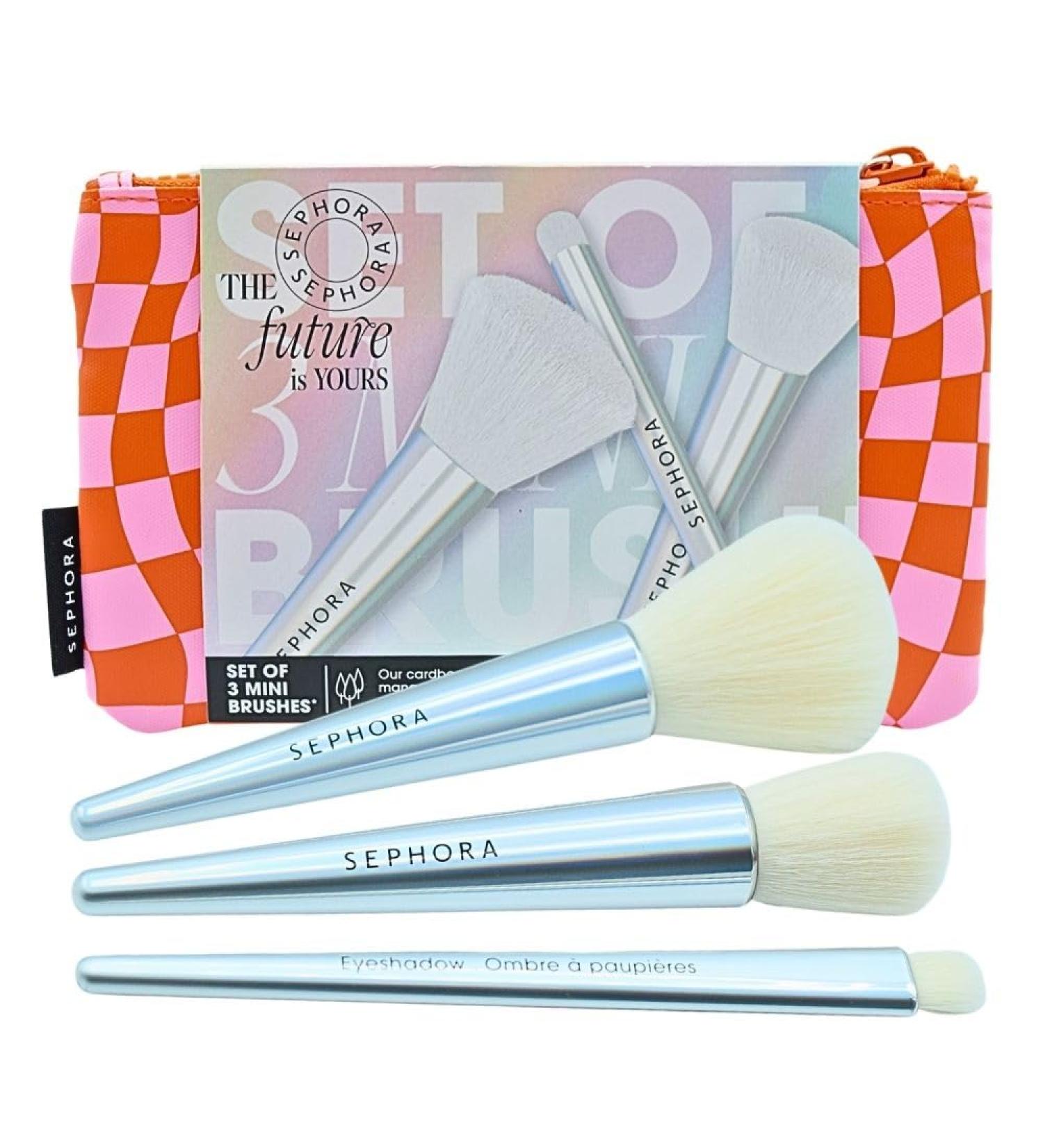 SEPHORA COLLECTION Mini Face and Eye Brush Set - Premium Brush Kit for Flawless Makeup Application - International Shipping Available - Buy Online on GoSupps.com