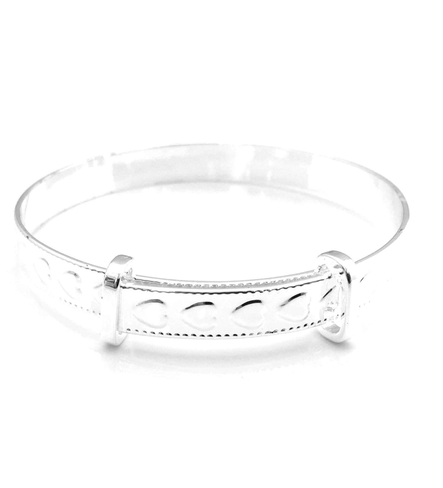 Silver Plated Christening Bangle - Equilibrium | [Company Name] - Buy Online on GoSupps.com