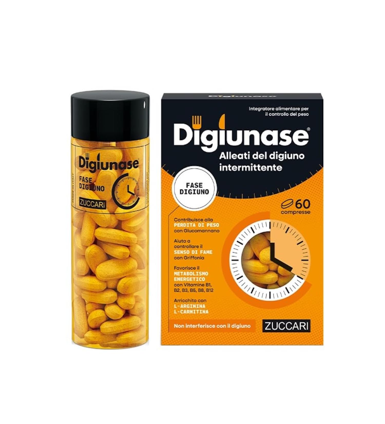 Zuccari Digiunaisan Phase Digiuno 60 tablets 150 g with glucmannan Griffonia L arginine and Lcarnitine support for interior and energy sensation - Buy Online on GoSupps.com