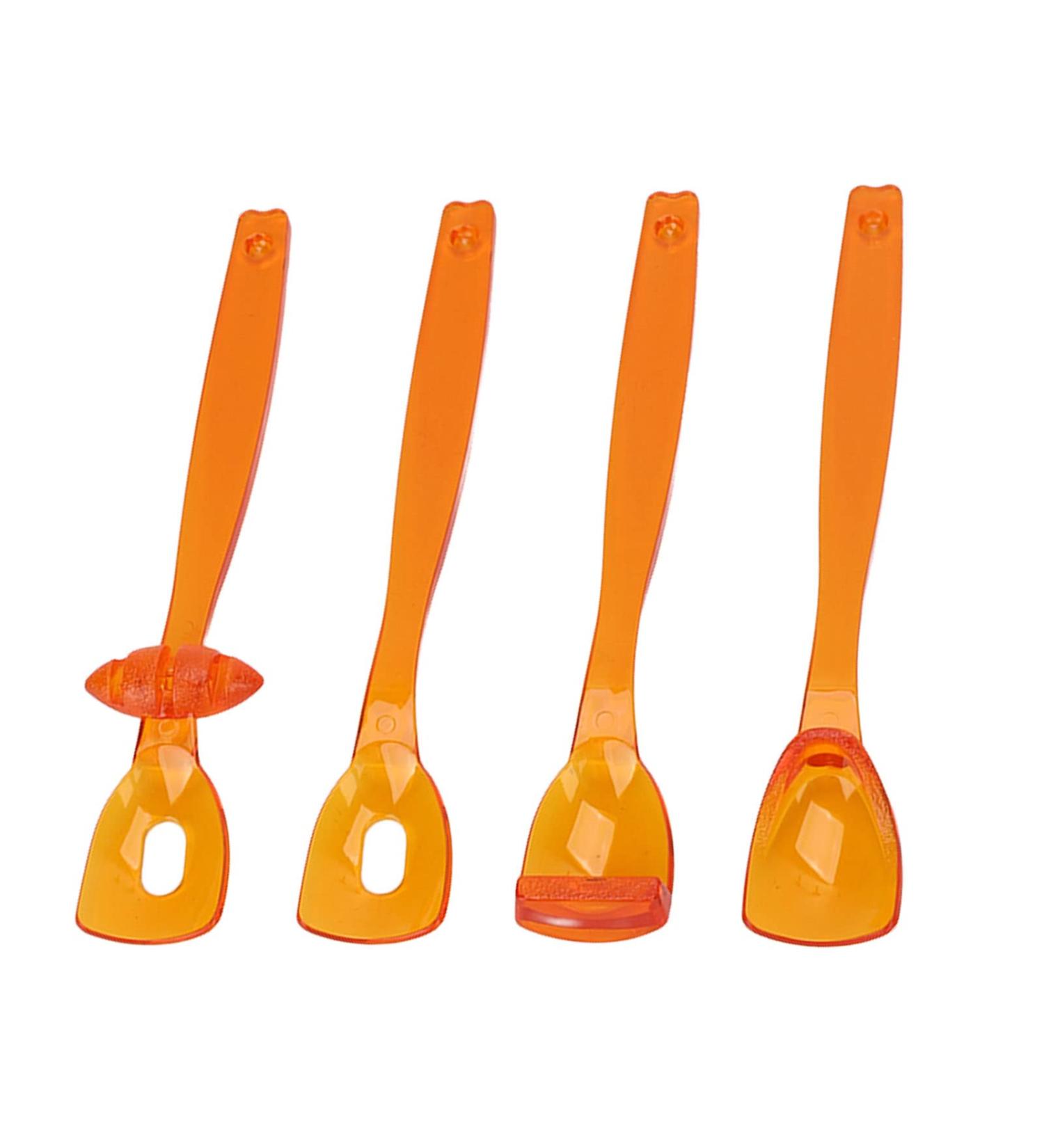 Oral Muscle Trainer Professional Plastic 4 Pieces Ergonomic Tongue Muscle Trainer for Children Dysarthria - Buy Online on GoSupps.com