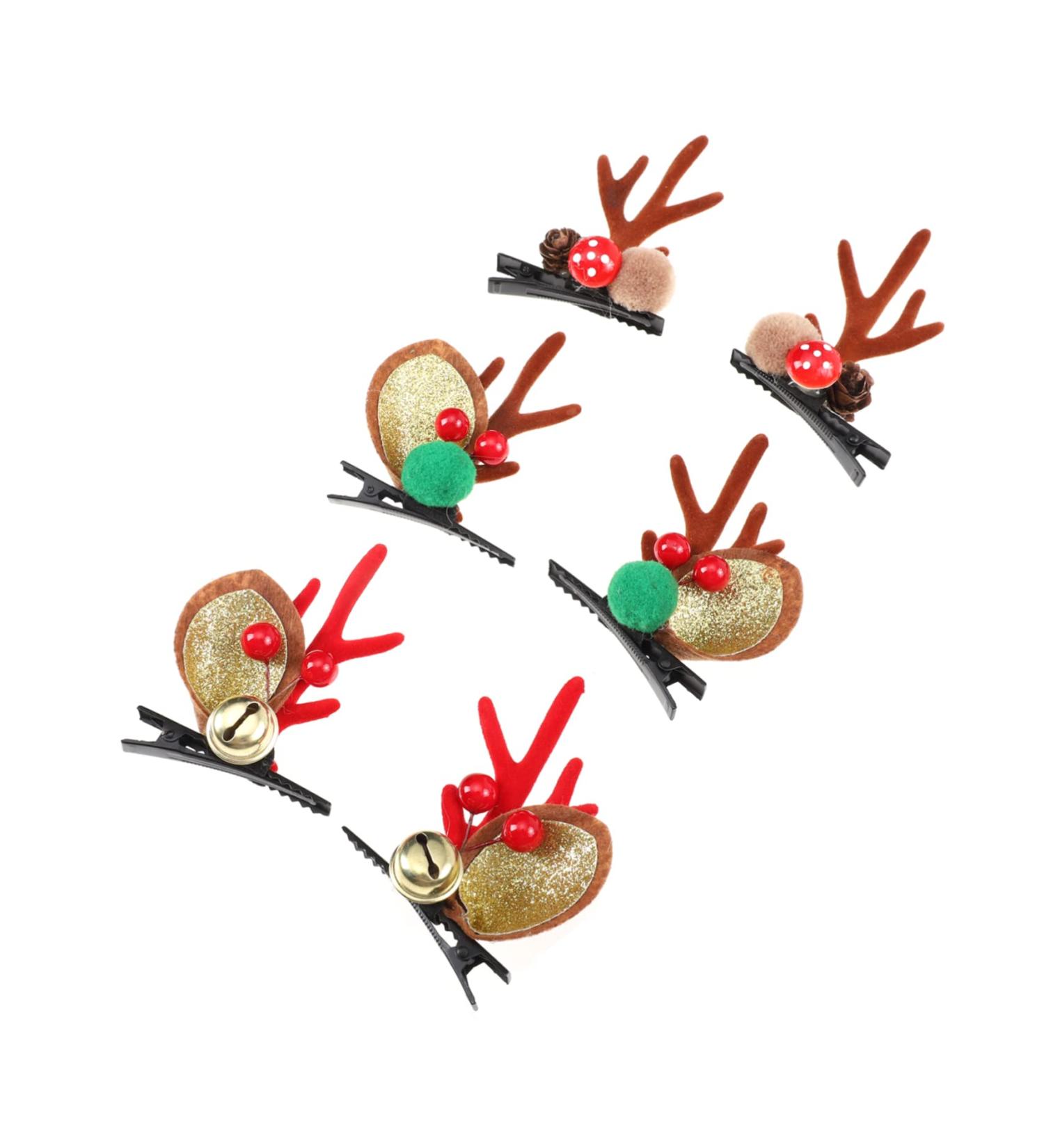 Beavorty 3 Pairs Hairpin Christmas Decorations Hair Clips for Girls Hair Accessories for Girls Christmas Antler Hairpin Christmas Deer Hair Clips Antler Hair Clips Xmas Hair Clip - Buy Online on GoSupps.com