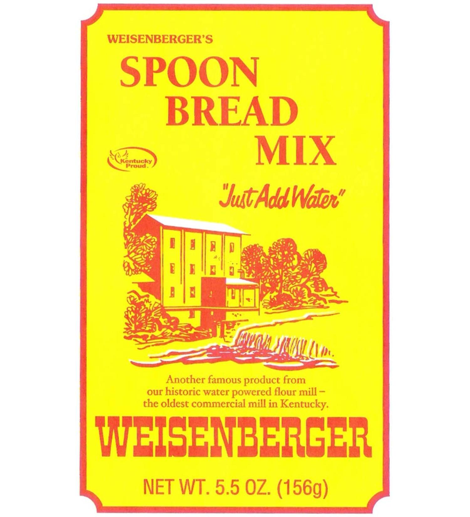 Weisenberger Spoon Bread Mix - Authentic Southern Style Cornbread Muffins - Non-GMO Cornmeal - Traditional Cast Iron Spoonbread - 5.5 Oz - Pack of 4 - Buy Online on GoSupps.com