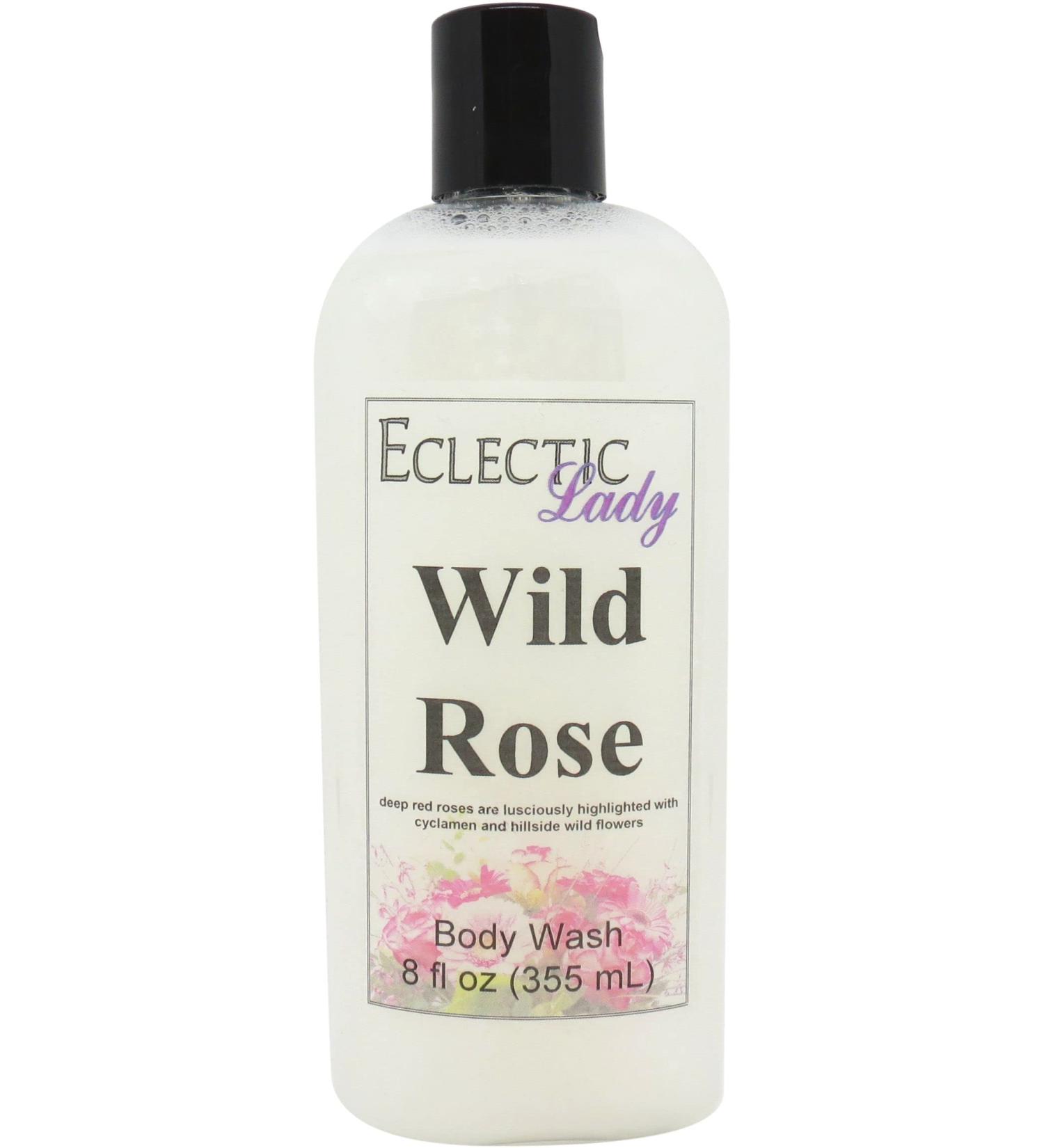 Eclectic Lady Liquid Pearl Body Wash - Wild Rose Scent 3-in-1 Use For Bubble Bath Hand Soap & Body Wash Phthalate-Free Wild Rose Fragrance Handcrafted in USA (8 oz) 8 Fl Oz (Pack of 1) - Buy Online on GoSupps.com