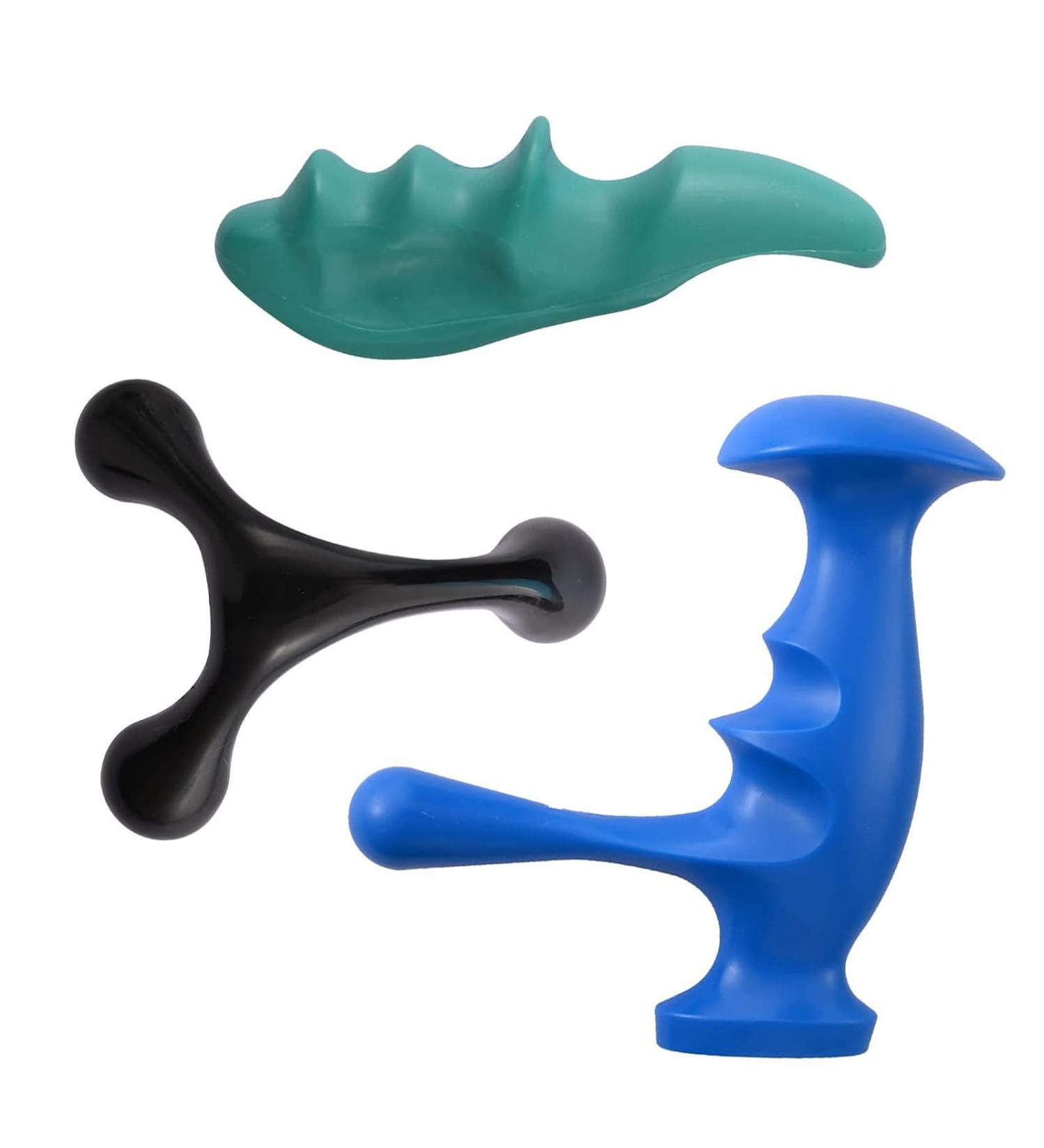 Fleymu 3-Piece Thumb Saver Massager | Deep Tissue Massage Tool for Shoulder & Neck Pain Relief | Ideal for Sore Muscles & Joint Pain - Buy Online on GoSupps.com