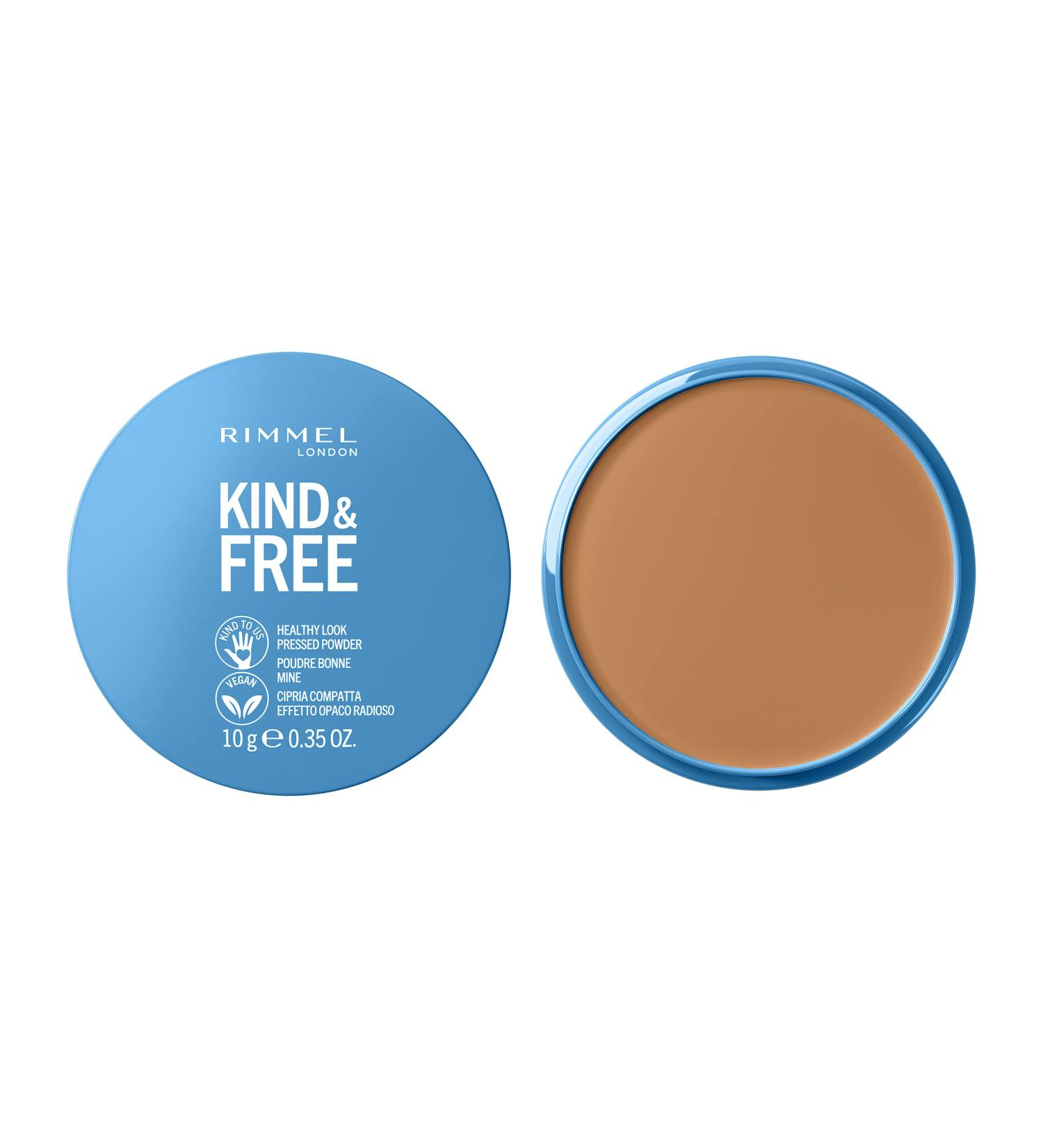 Rimmel Kind + Free Natural Finish Pressed Powder Tan 040 - Skin-Friendly Formula - Buy Online on GoSupps.com