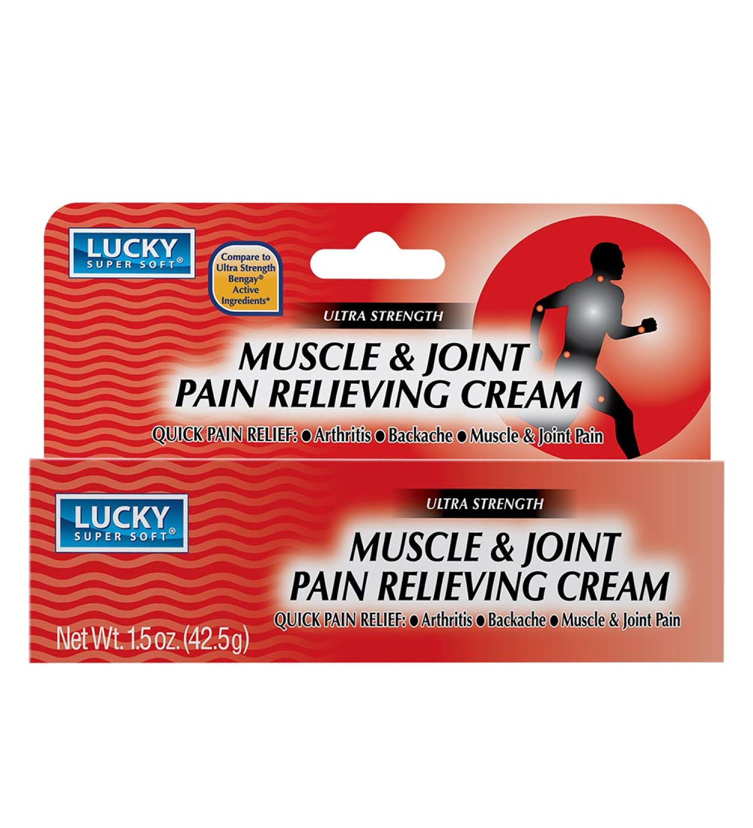 Buy Lucky Super Soft Muscle & Joint Pain Relieving Cream - 1.5 Ounce | Fast International Shipping - Buy Online on GoSupps.com