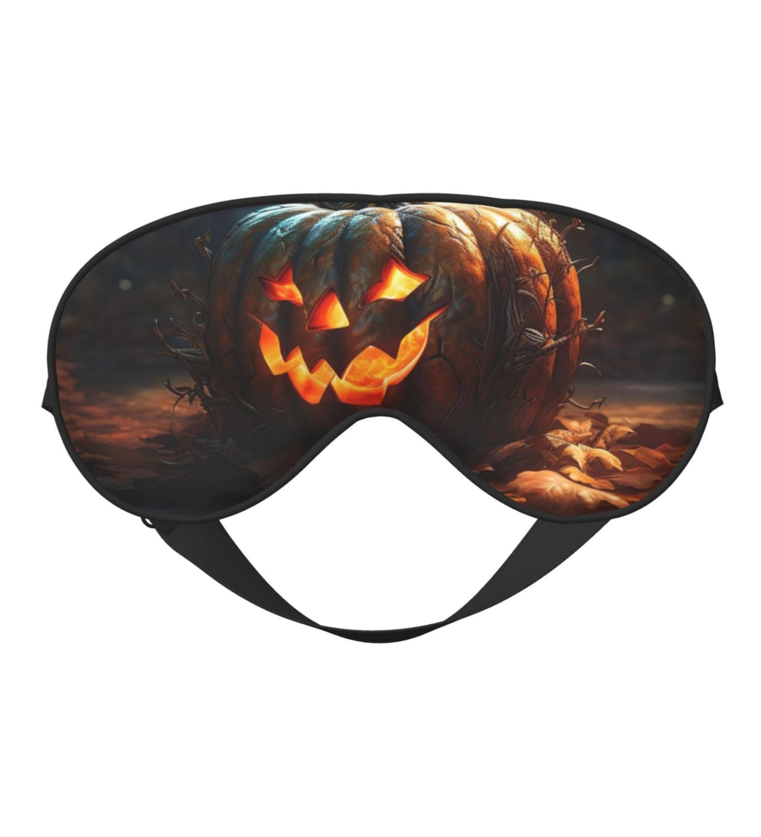 SSIMOO Fall Pumpkin Sleep Mask | Adjustable & Breathable Eye Mask for Comfortable Sleep | Fashionable Sleep Accessory - Buy Online on GoSupps.com