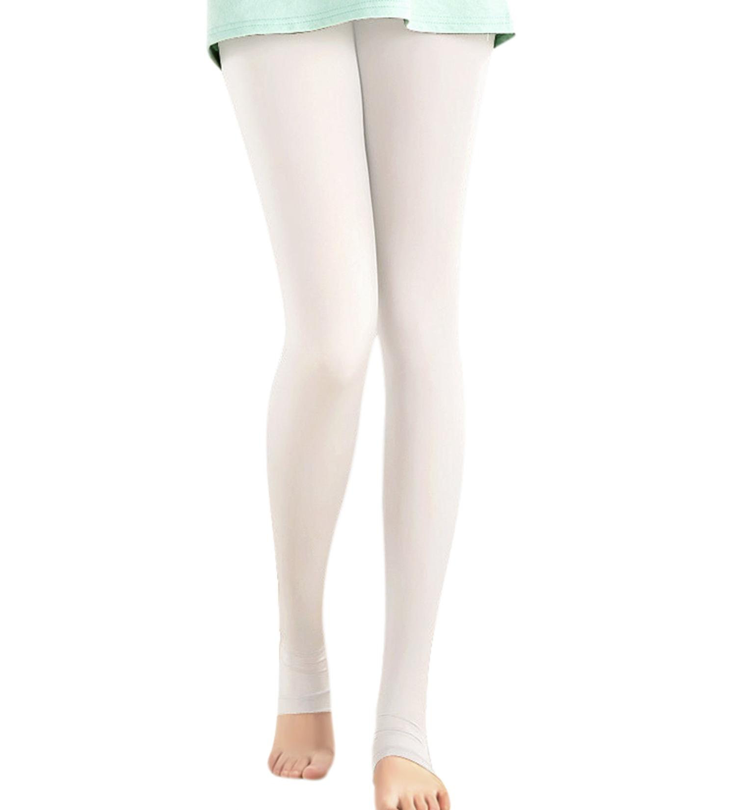 Women's White Golf Sun Protection Compression Leggings | Soft & Stylish - Buy Online on GoSupps.com