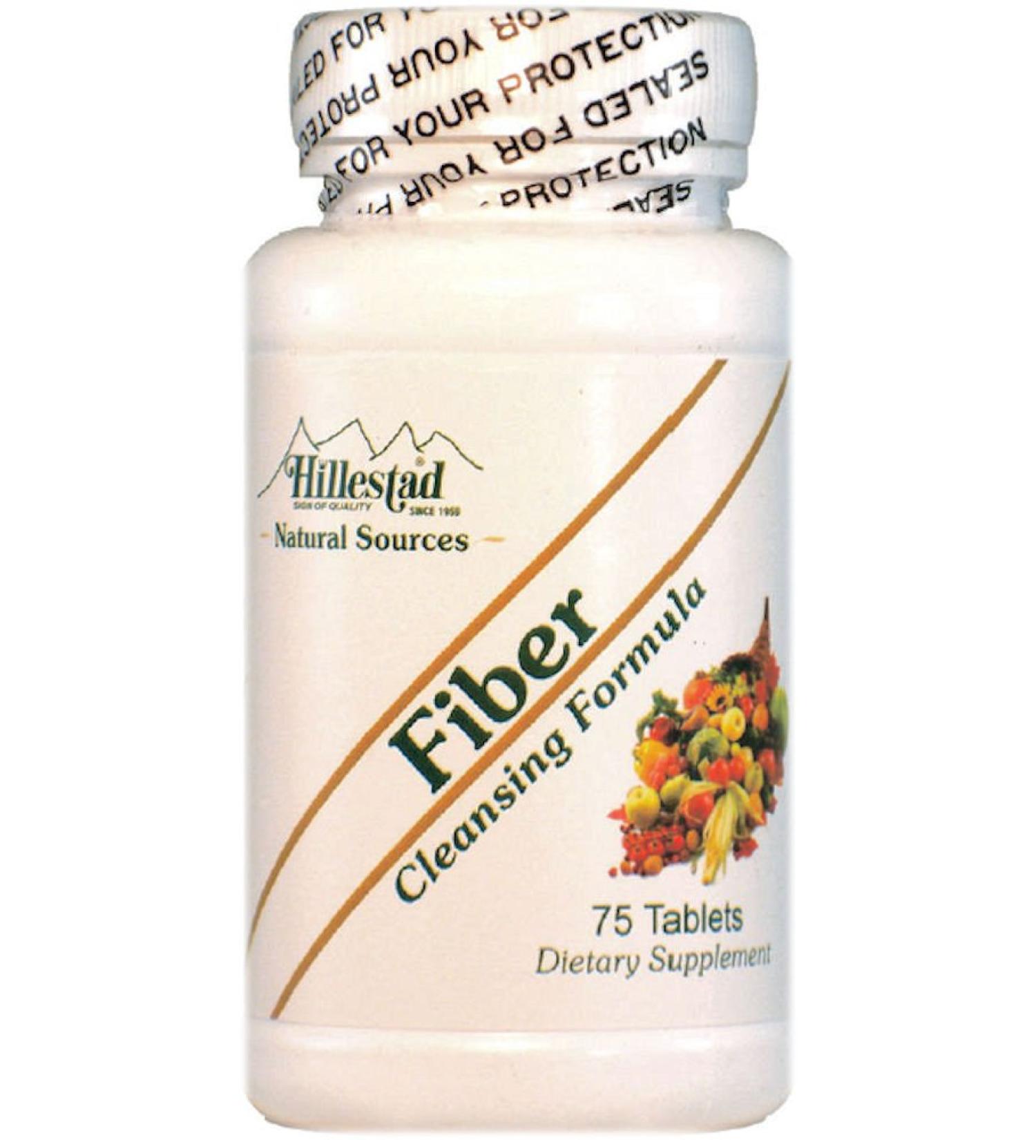 Dialyvite Hillestad Pharmaceticals - Fiber - Cleansing Formula - 75 Tablets