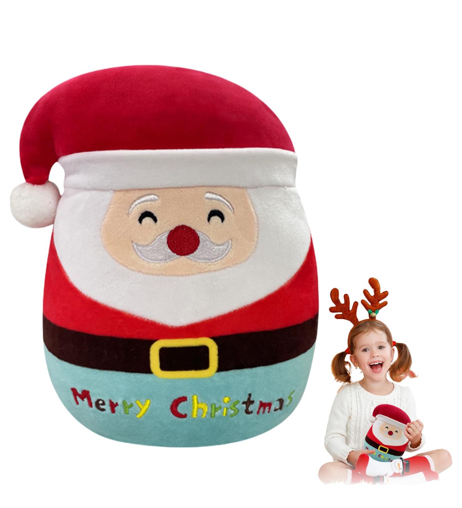 Santa Claus Stuffed Animal Plush Pillow - Soft Hugging Toy for Kids - Christmas & Birthday Gift - Buy Online on GoSupps.com