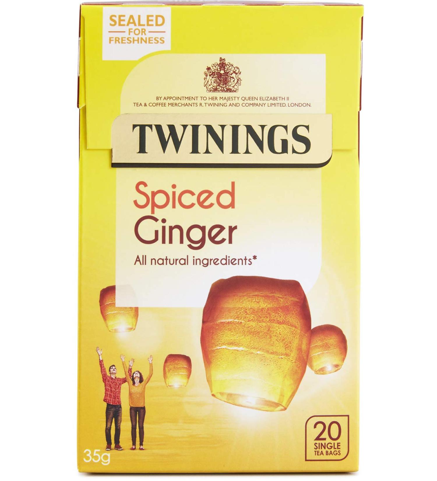 Twinings Spiced Ginger Tea Bags - 20 Count (35g) | Pack of 1 - Buy Online on GoSupps.com
