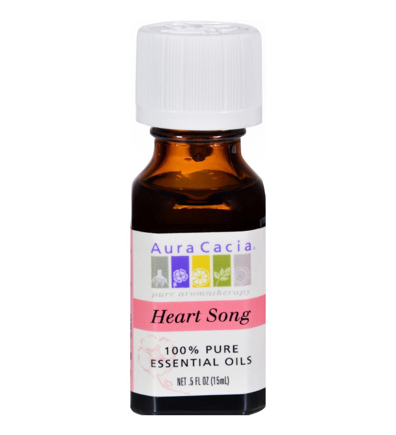 AURA CACIA Bath Massage Oil Heartsong 0.5 FZ