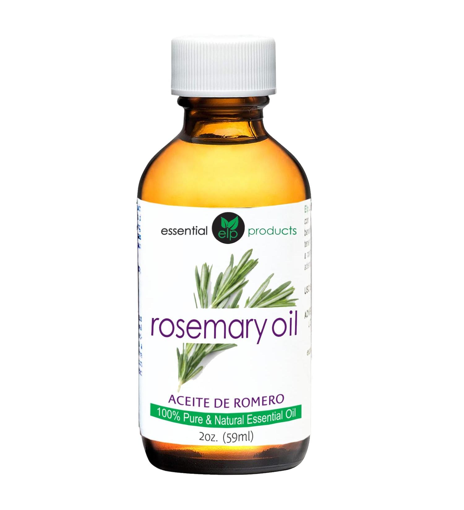 ELP Pure Rosemary Essential Oil - 100% Natural Therapeutic Grade - 2 fl oz | International Shipping Available - Buy Online on GoSupps.com