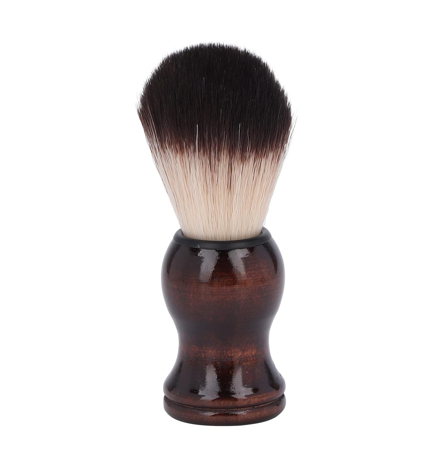 Premium Soft Hair Shaving Brush with Wooden Handle - Perfect Barber Shaving Foam & Beard Cleaning Tool - Buy Online on GoSupps.com