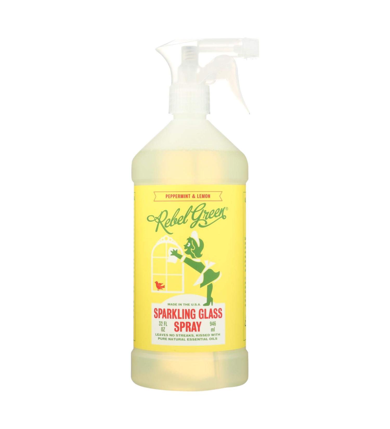 Rebel Green Spray Glass peppermint Lemon  32 oz