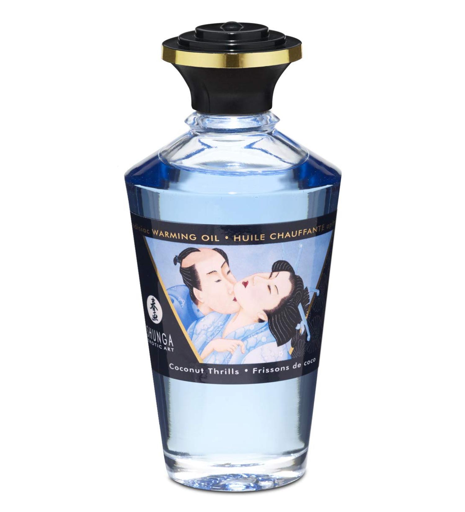 Shunga Warming Massage Oil (Coconut) - 3.5 oz | International Shipping | Relax & Revitalize - Buy Online on GoSupps.com