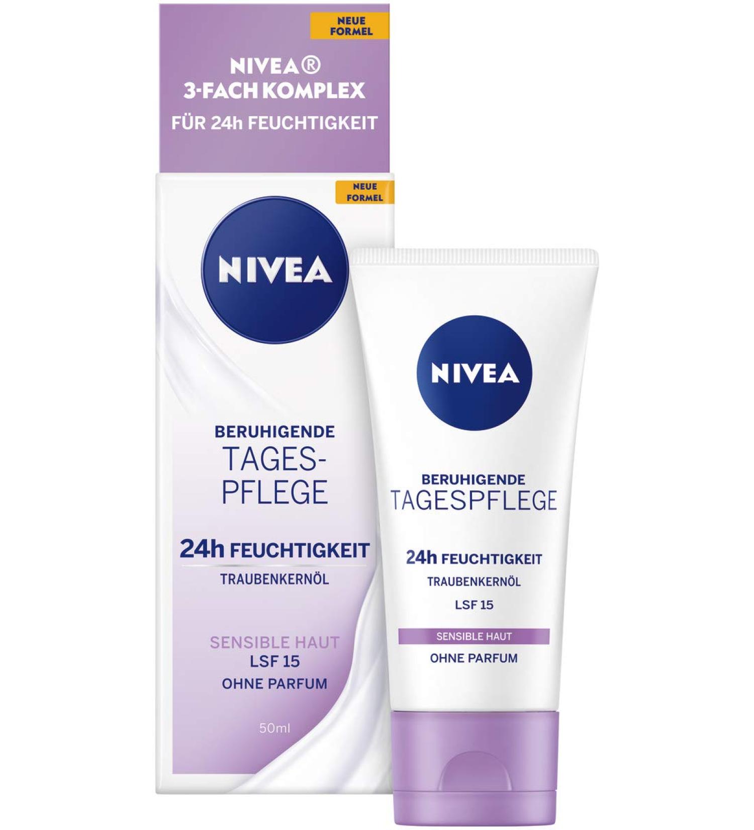 Beiersdorf Nivea Soothing Day Cream for Sensitive Skin 50ml Day Care - Buy Online on GoSupps.com