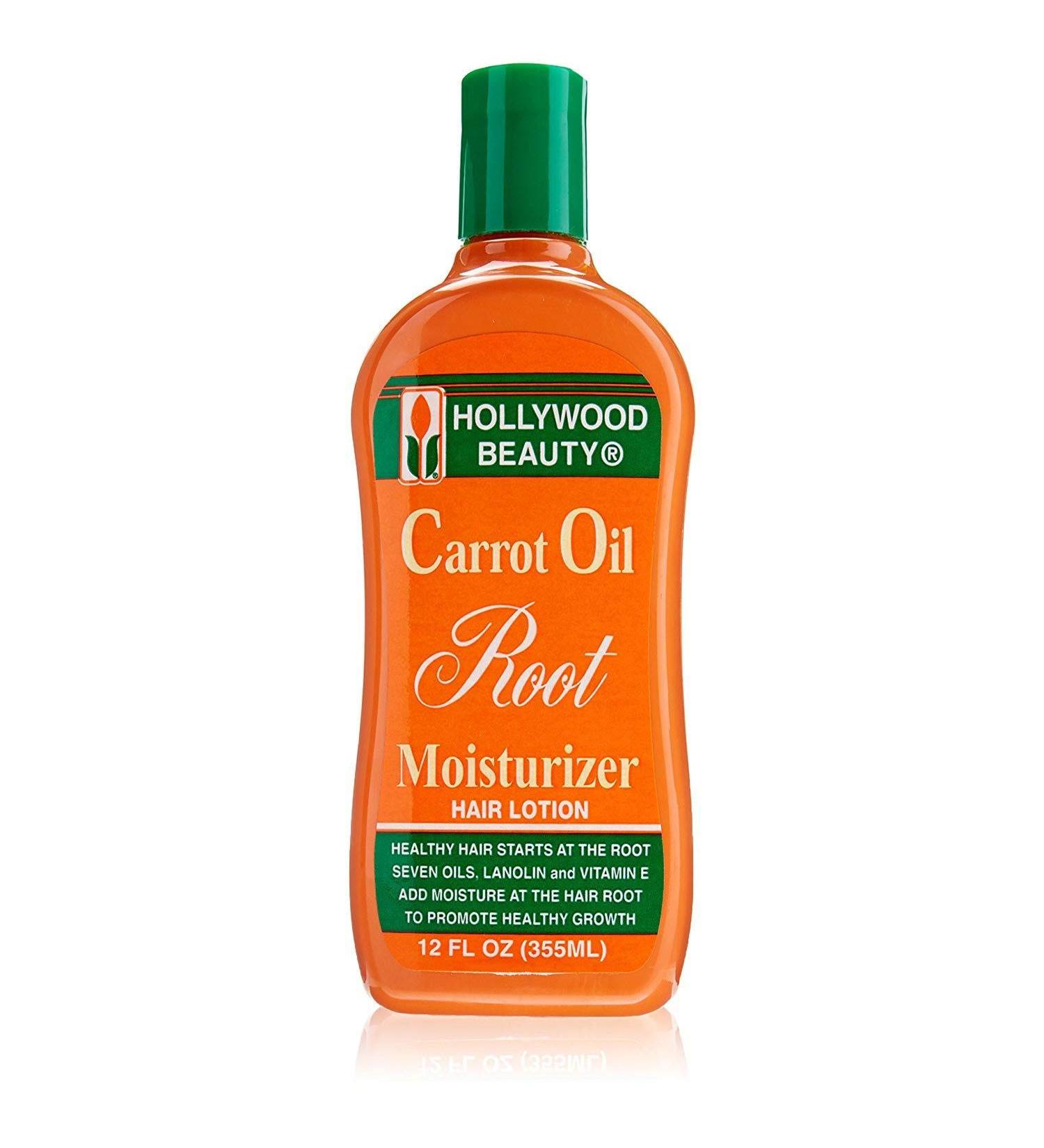 HOLLYWOOD BEAUTY CARROT OIL LOTION CARROT OIL ROOT MOISTURIZER HAIR LOTION 12oz by Hollywood Beauty