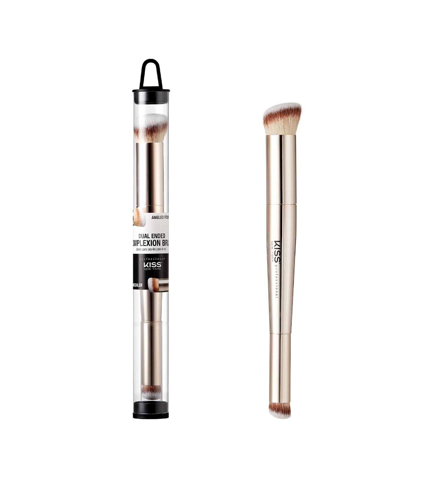 KISS NEW YORK Dual Ended Complexion Brush | Blending & Even Application for Concealer Foundation & Powder - Buy Online on GoSupps.com