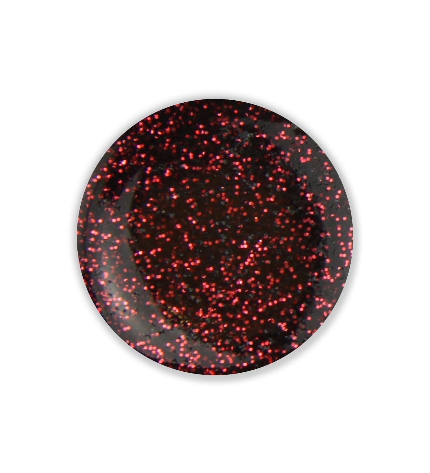 UV Colour Fusion Glitter Gel Dark - mystic red 5ml
