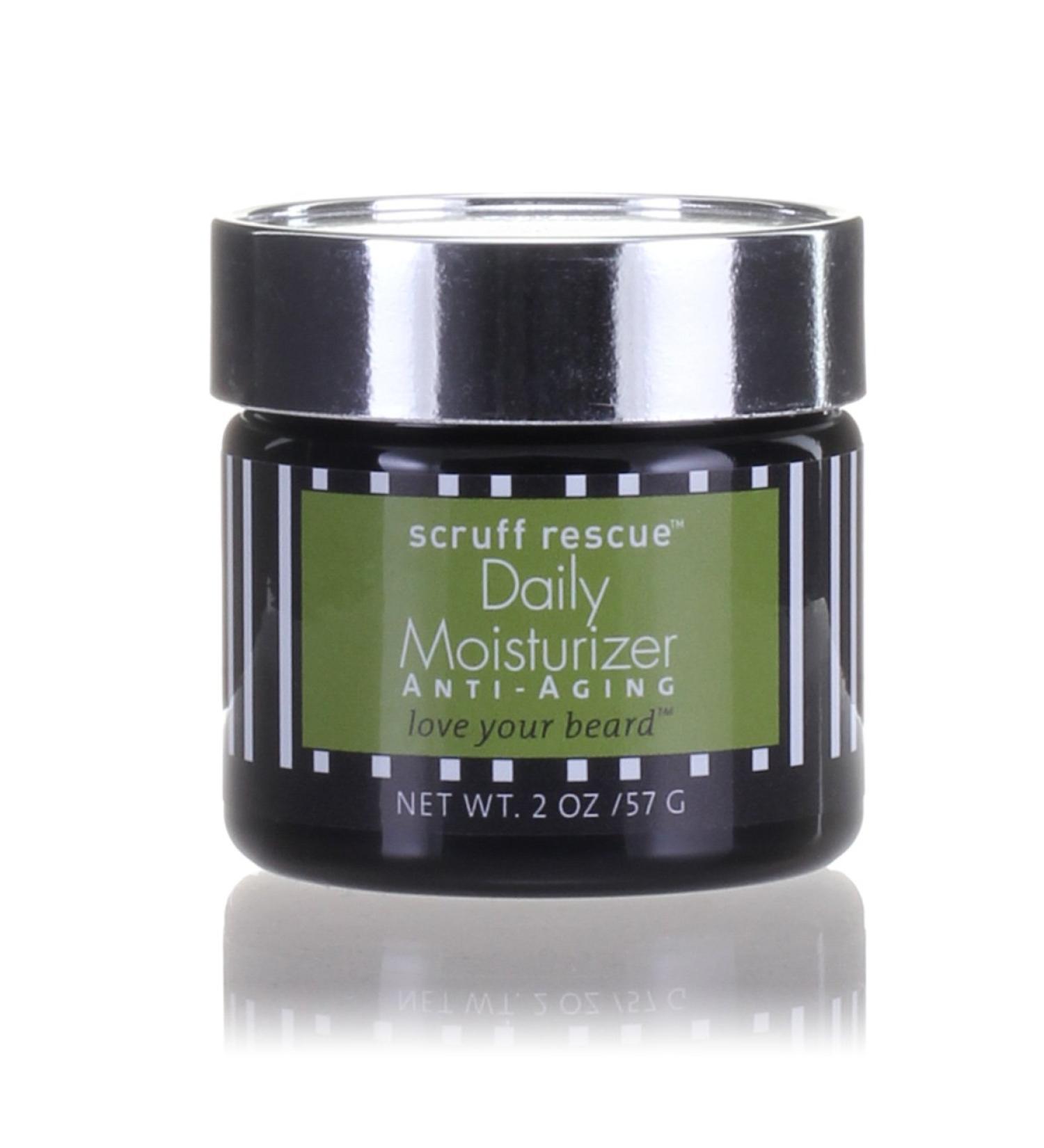 SCRUFF RESCUE Daily Moisturizer for Men | Anti-Aging Face Cream with Organic Rosehip & Retinoic Acid | Natural Woodsy-Citrus Aroma - 2 oz - Buy Online on GoSupps.com